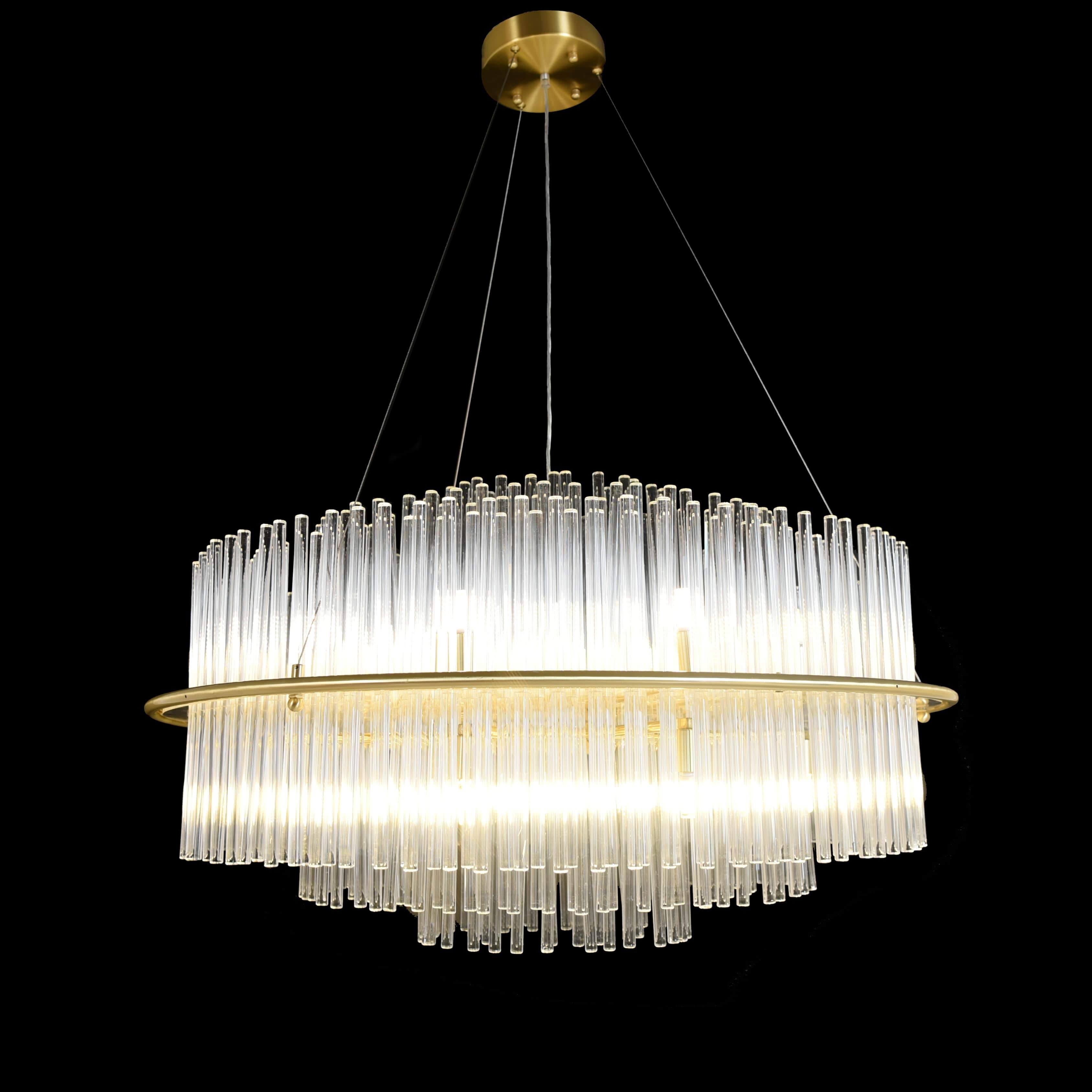 Halo Tubular LED Chandelier - Italian Concept
