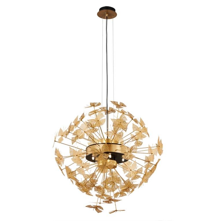 Brass Butterfly Chandelier - Italian Concept -