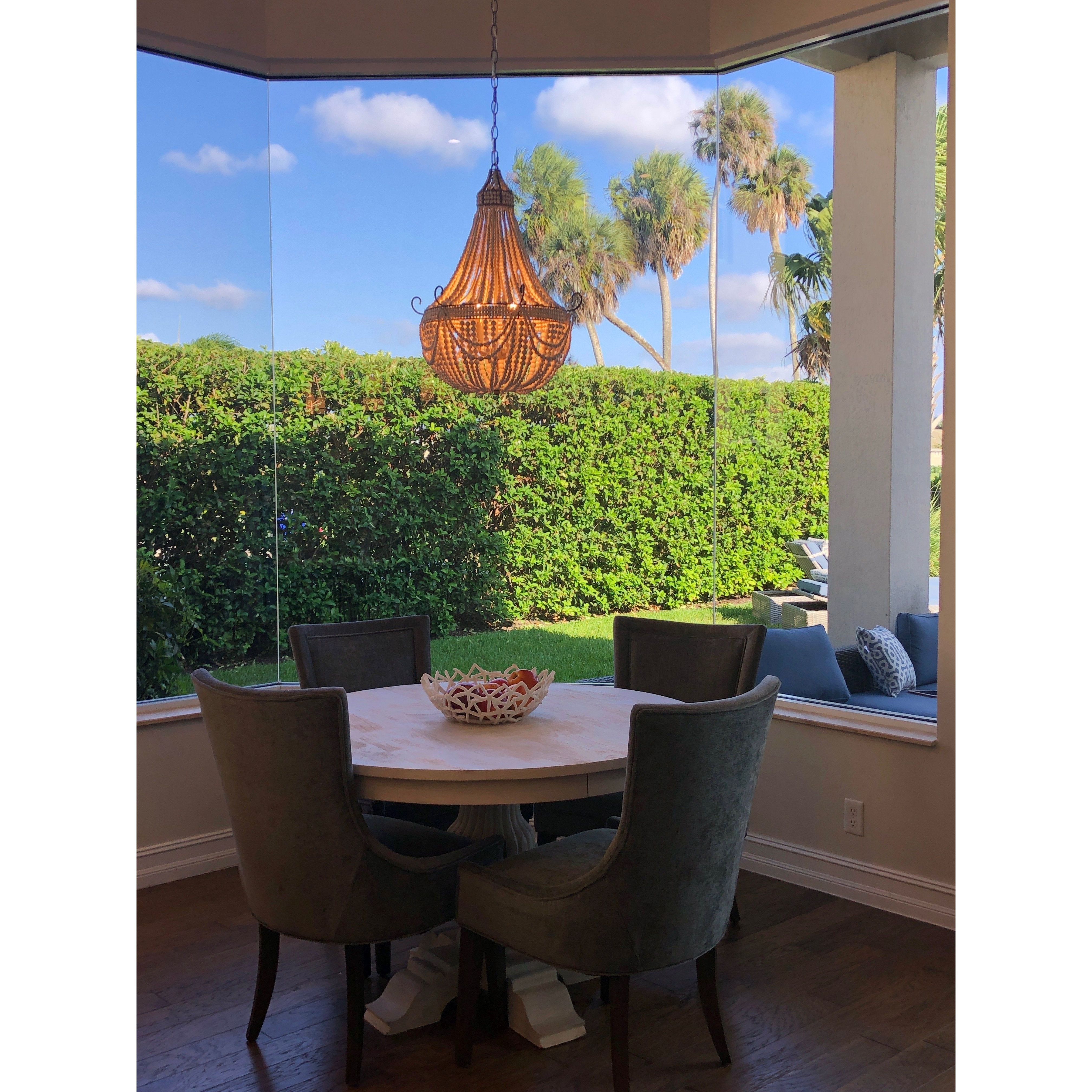 Atelier Wood Beaded Chandelier - Italian Concept -