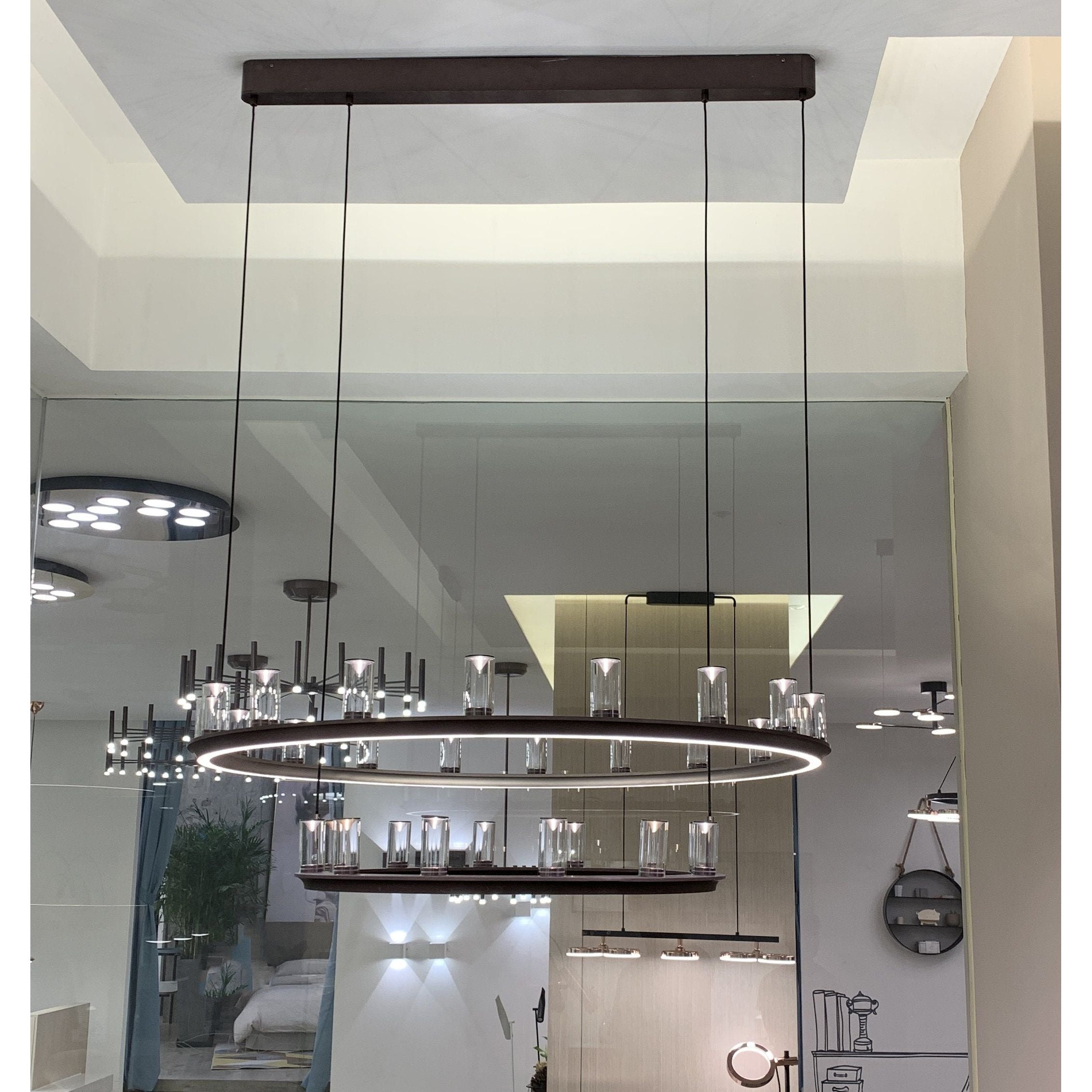Aprilia Round LED Ring Chandelier - Italian Concept -