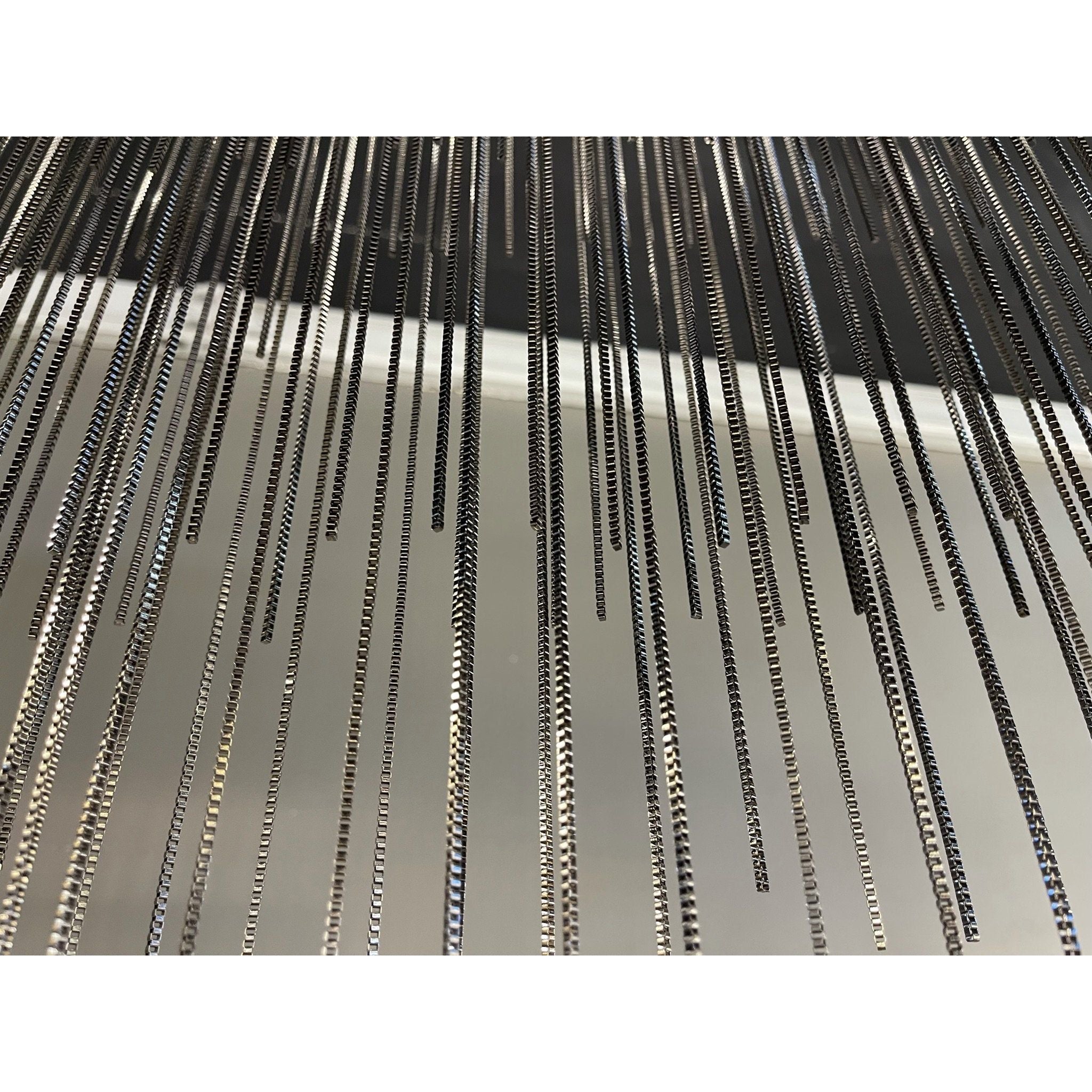 Villa Je Suis Round Chain Link LED Tiered/ Layered Chandelier - Italian Concept