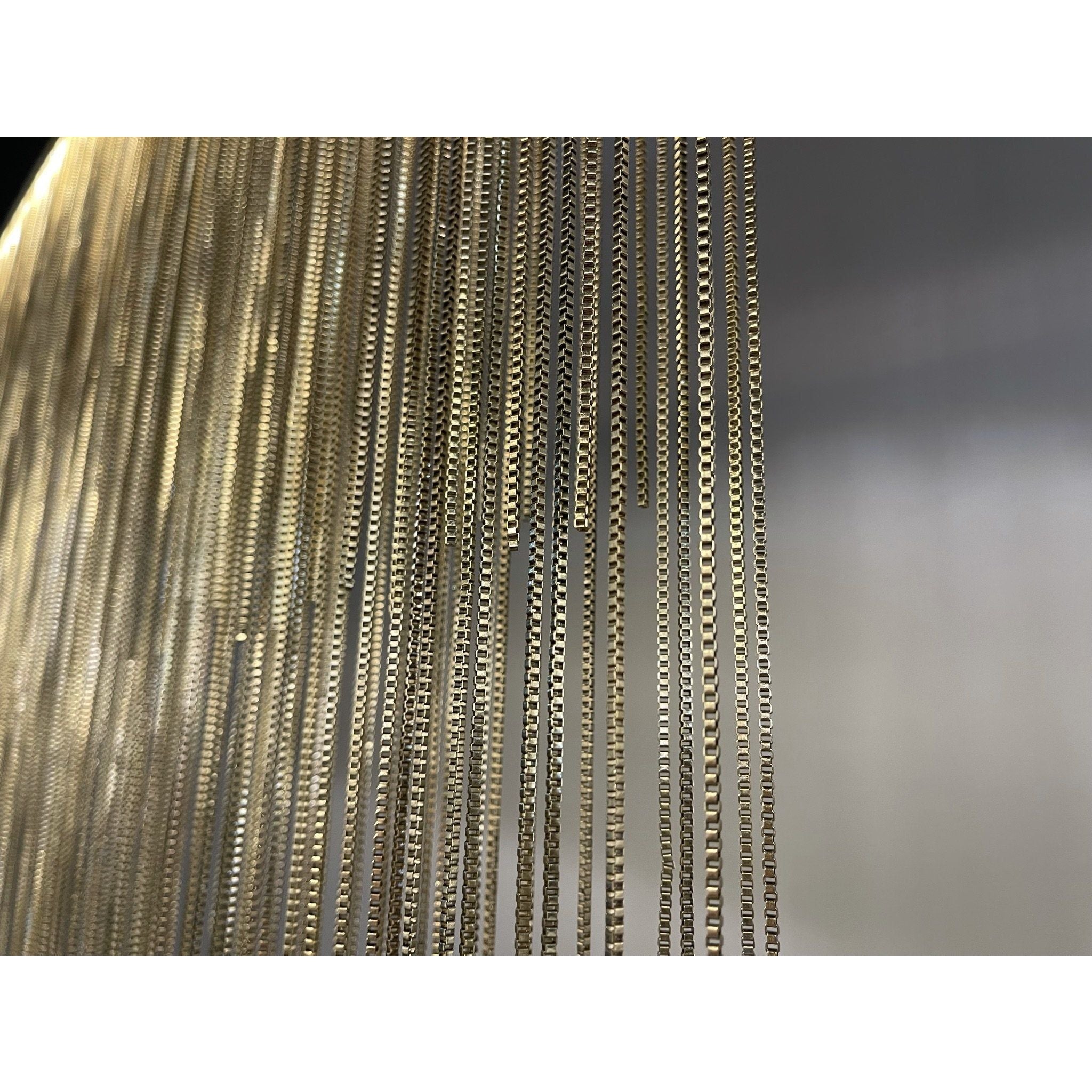 Villa Je Suis Round Chain Link LED Tiered/ Layered Chandelier - Italian Concept