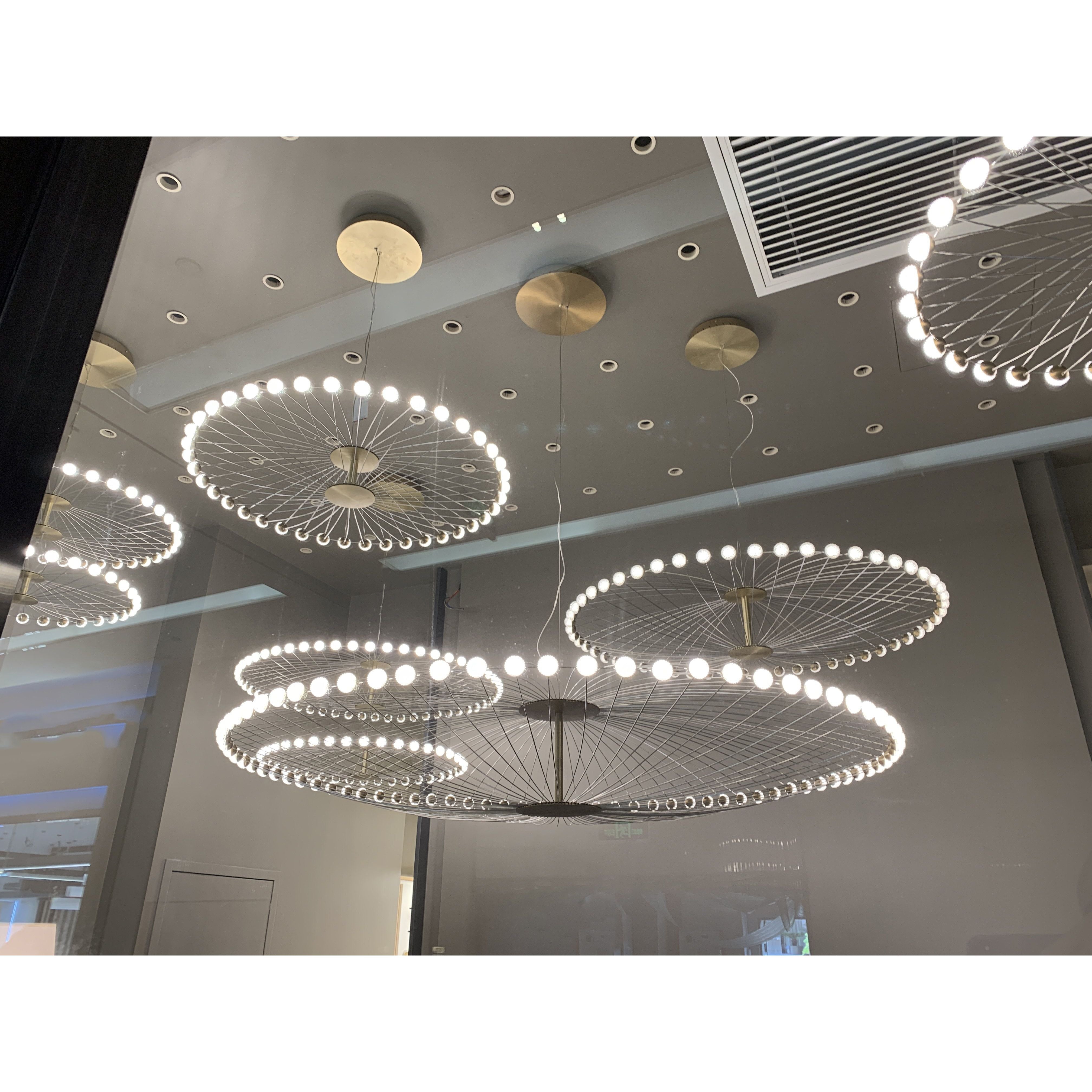 Almas Sputnik Round LED Ring Commercial Project Chandelier - Italian Concept -