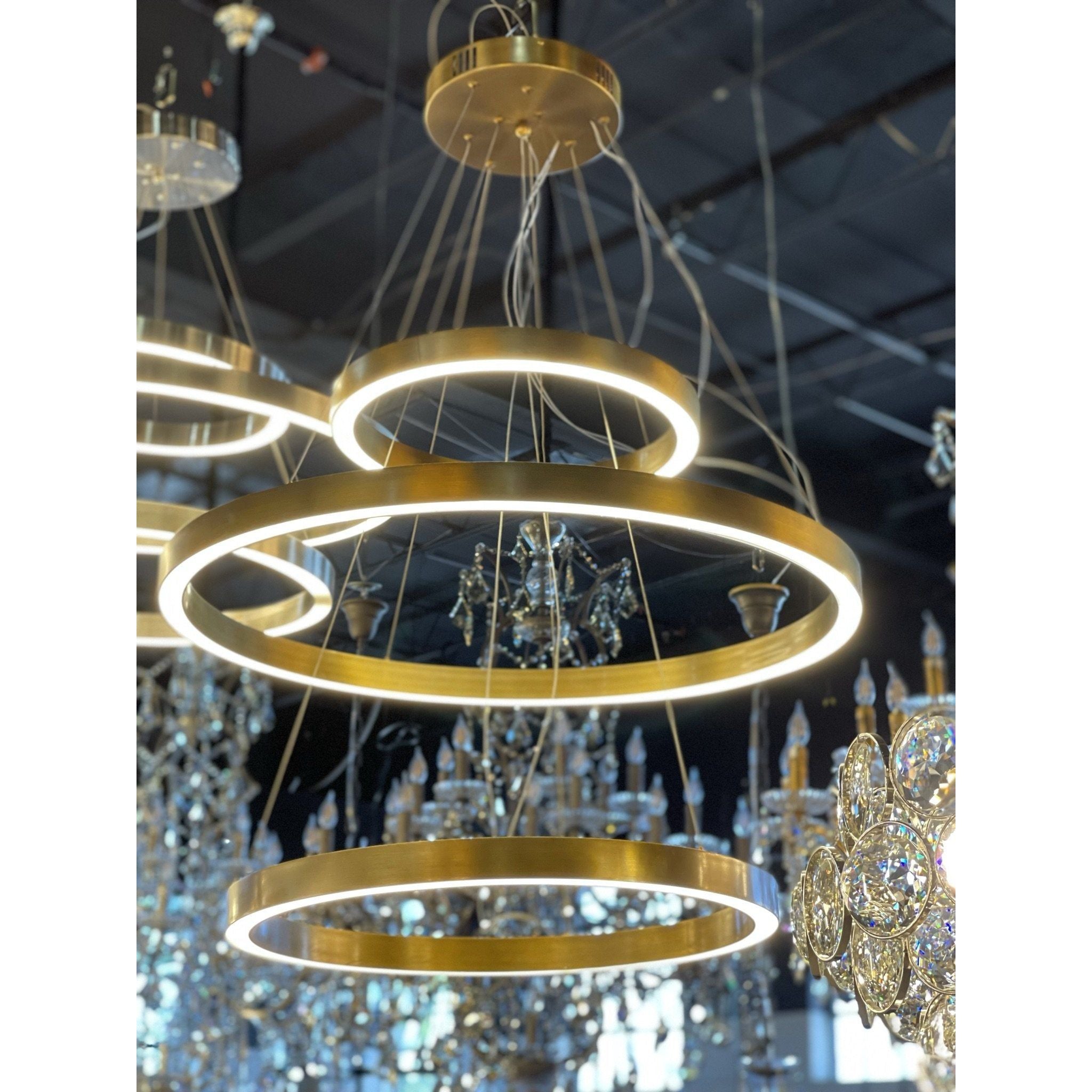 Ancillary 3-Ring LED Chandelier - Italian Concept -