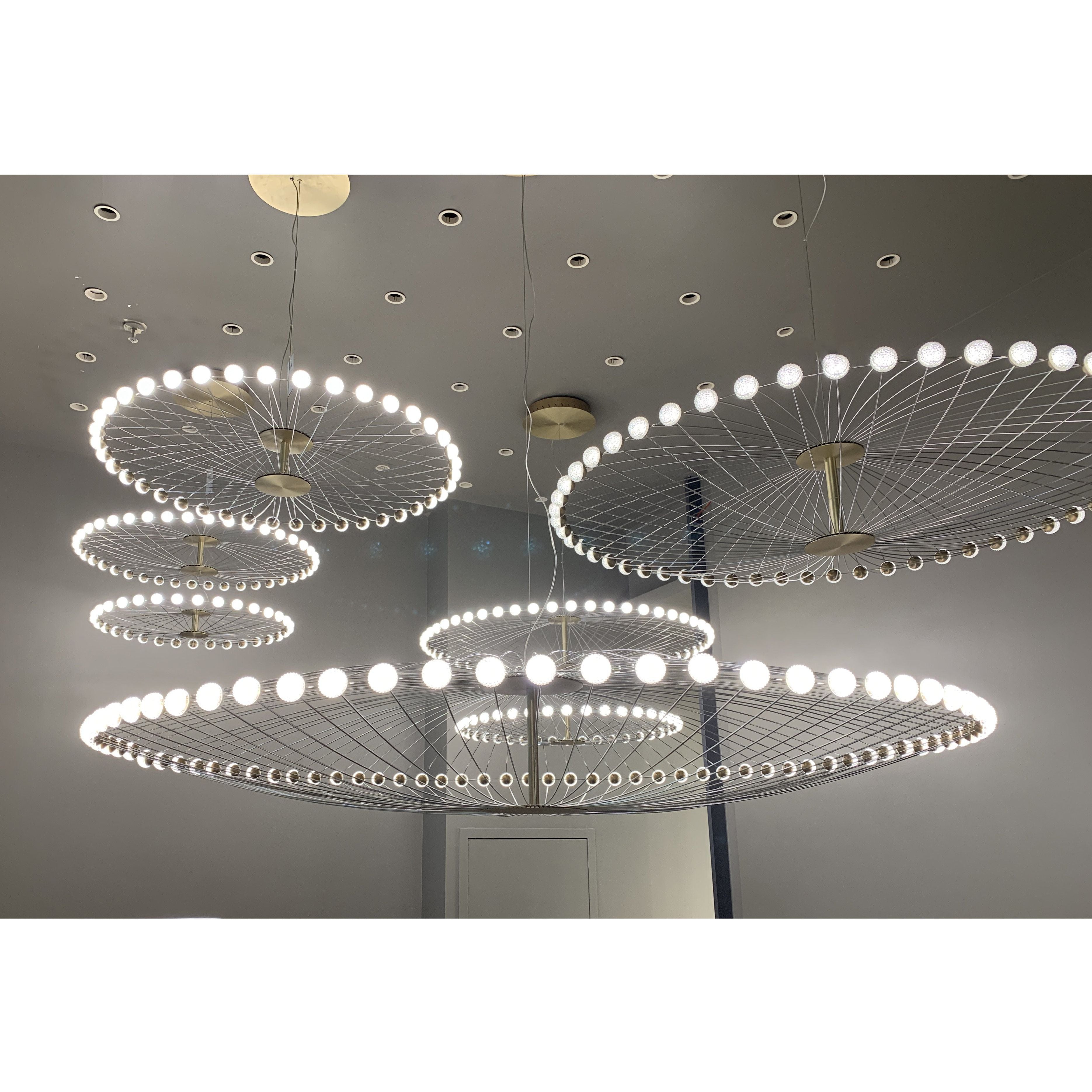 Almas Sputnik Round LED Ring Commercial Project Chandelier - Italian Concept -