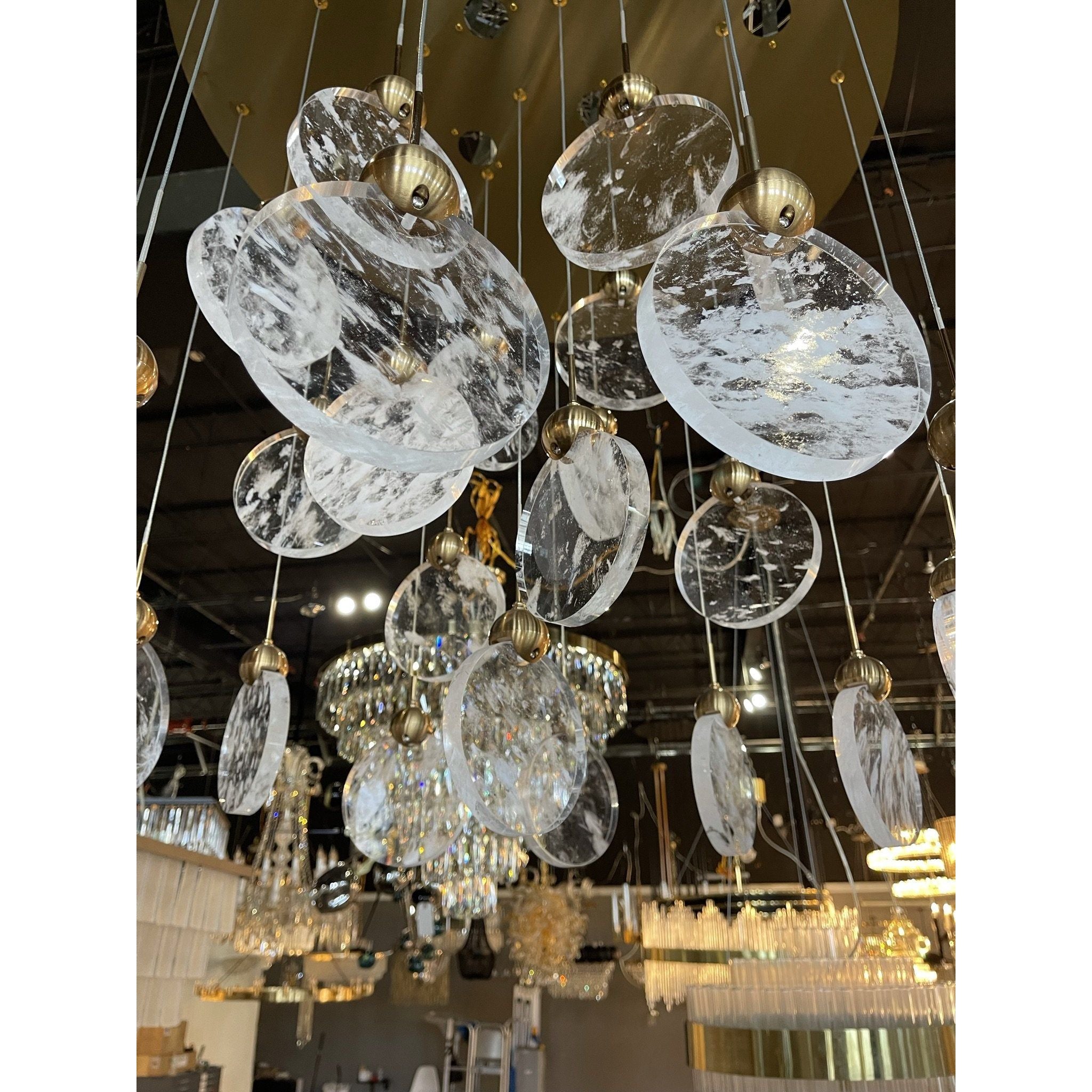 Aurora Cloud Glass Cluster LED Pendant Light - Italian Concept -