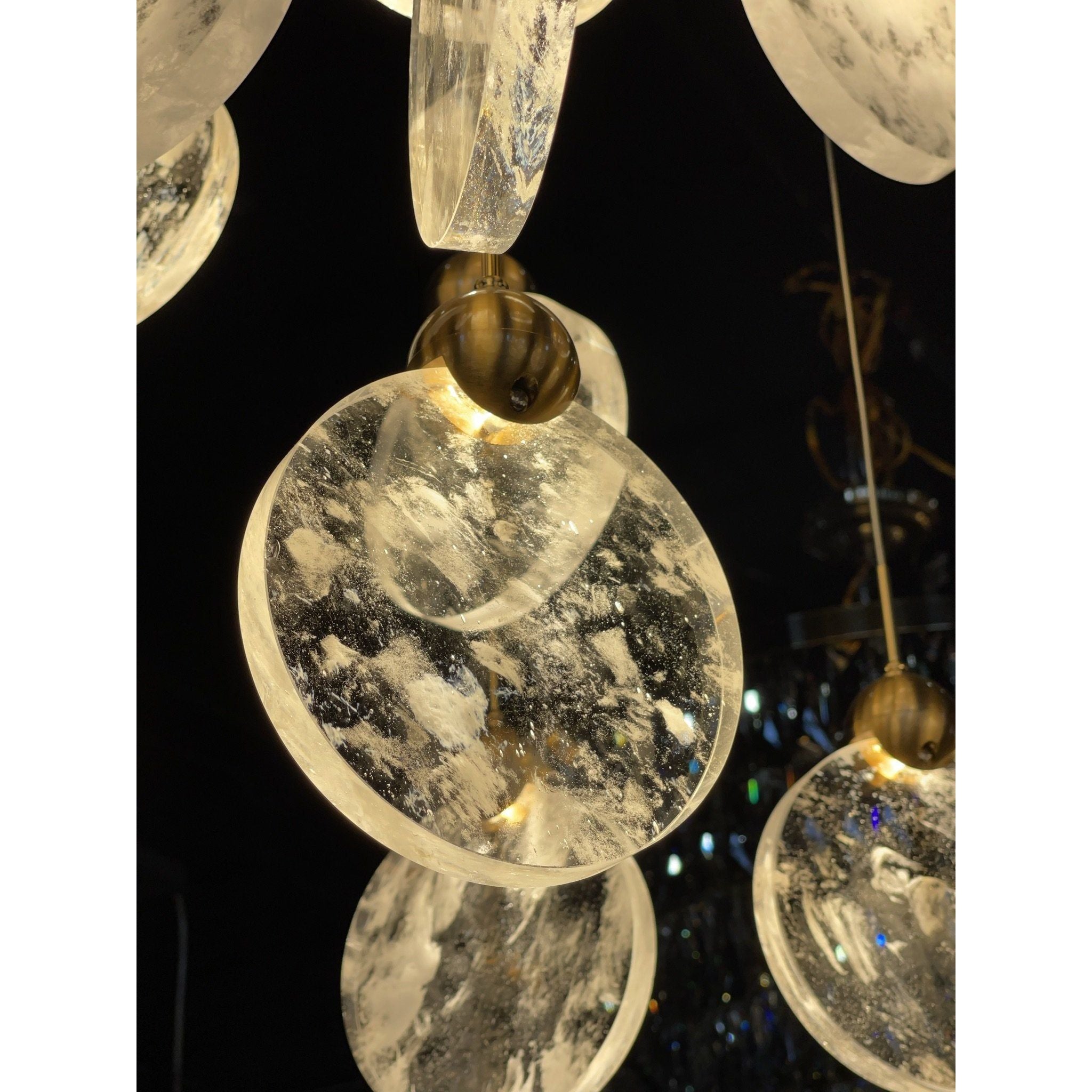 Aurora Cloud Glass Cluster LED Pendant Light - Italian Concept -