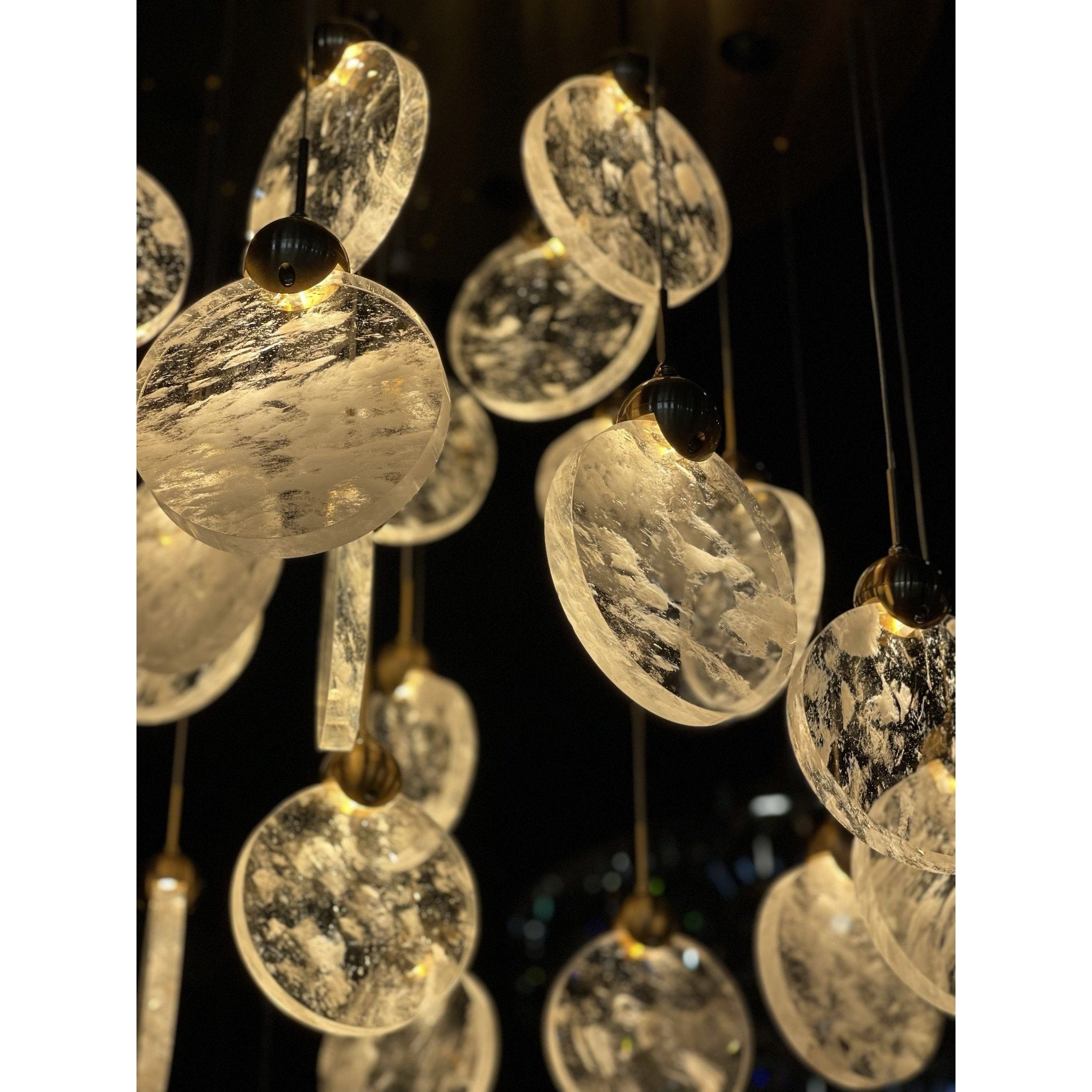 Aurora Cloud Glass Cluster LED Pendant Light - Italian Concept -