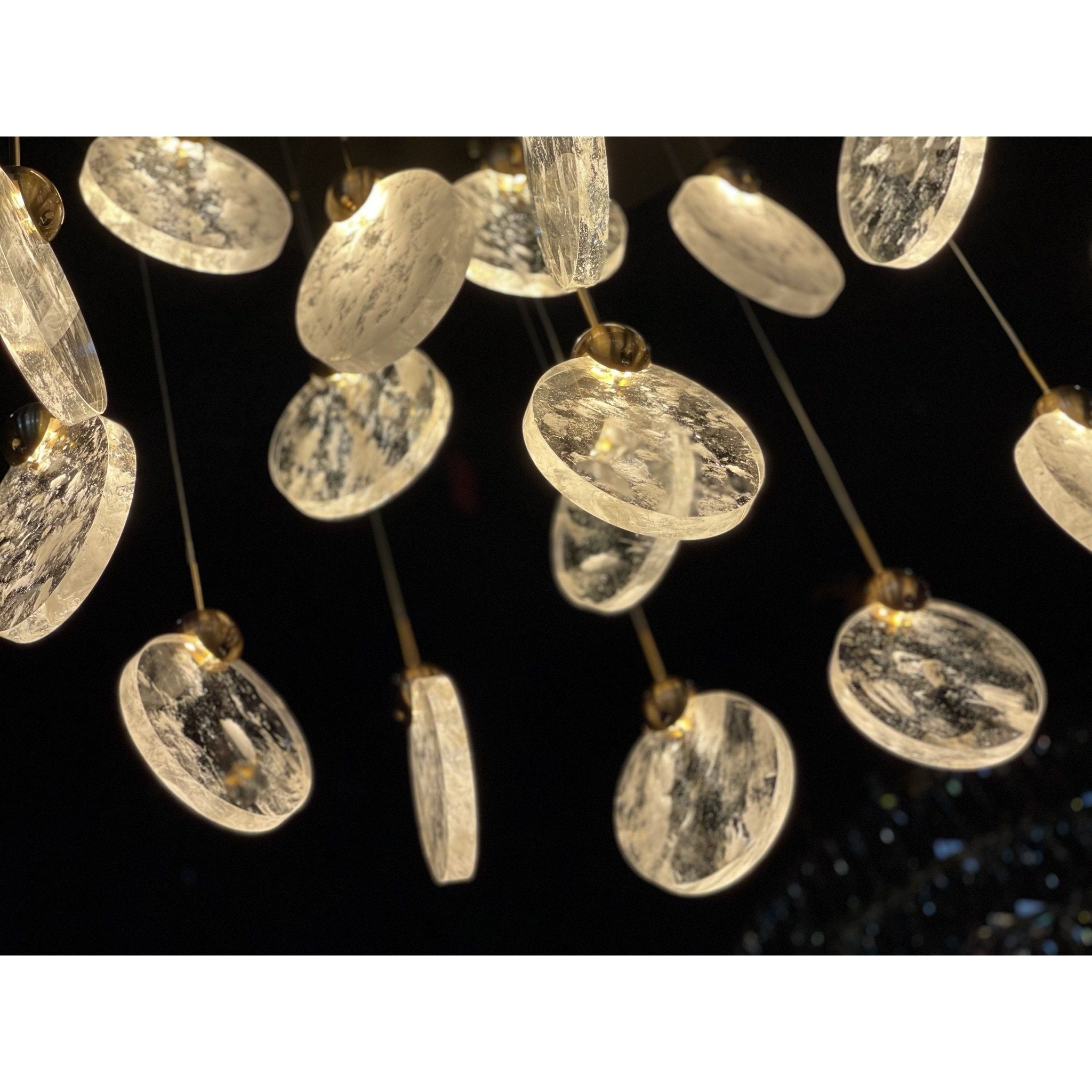 Aurora Cloud Glass Cluster LED Pendant Light - Italian Concept -