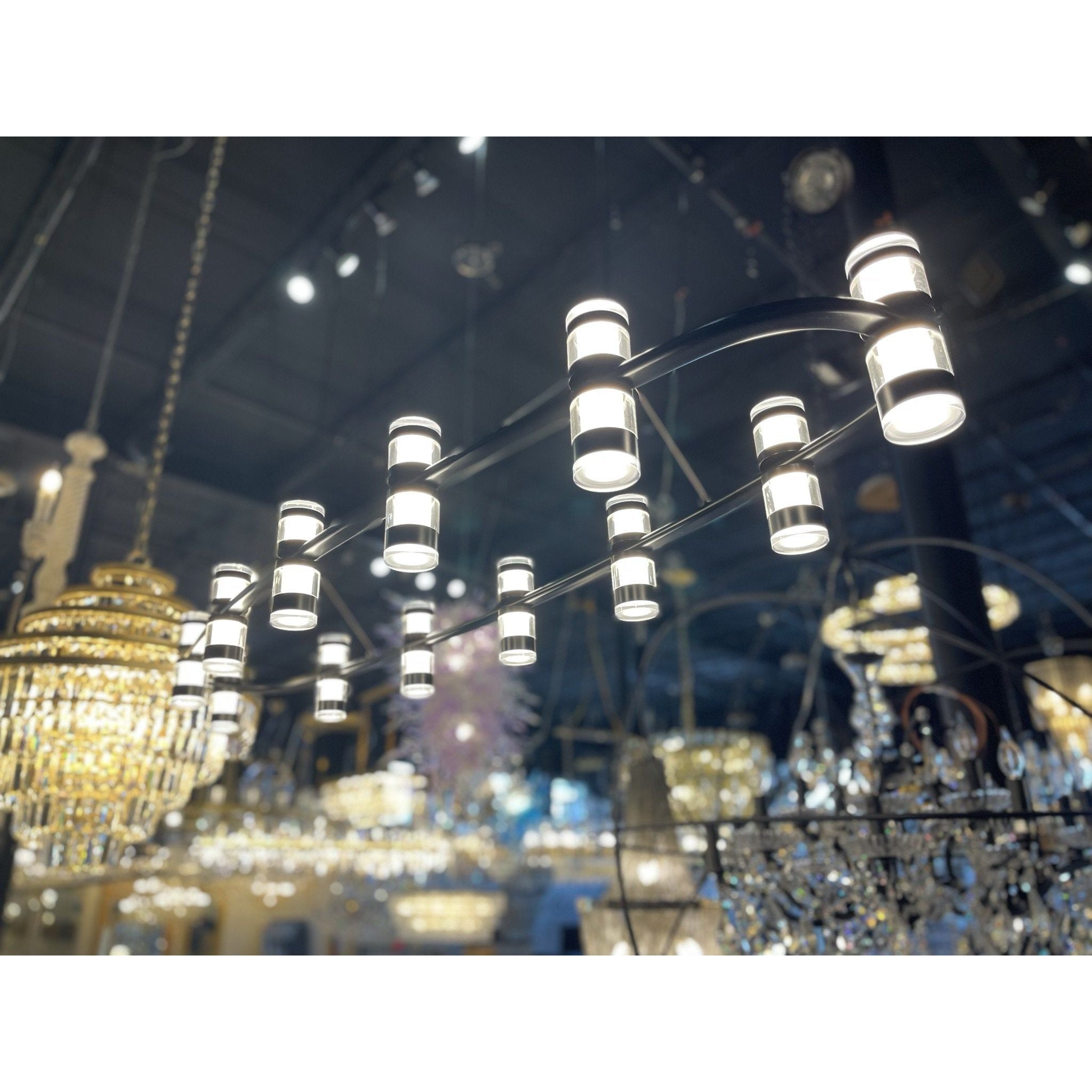 Arcanite Round / Oval LED Ring Chandelier - Italian Concept -