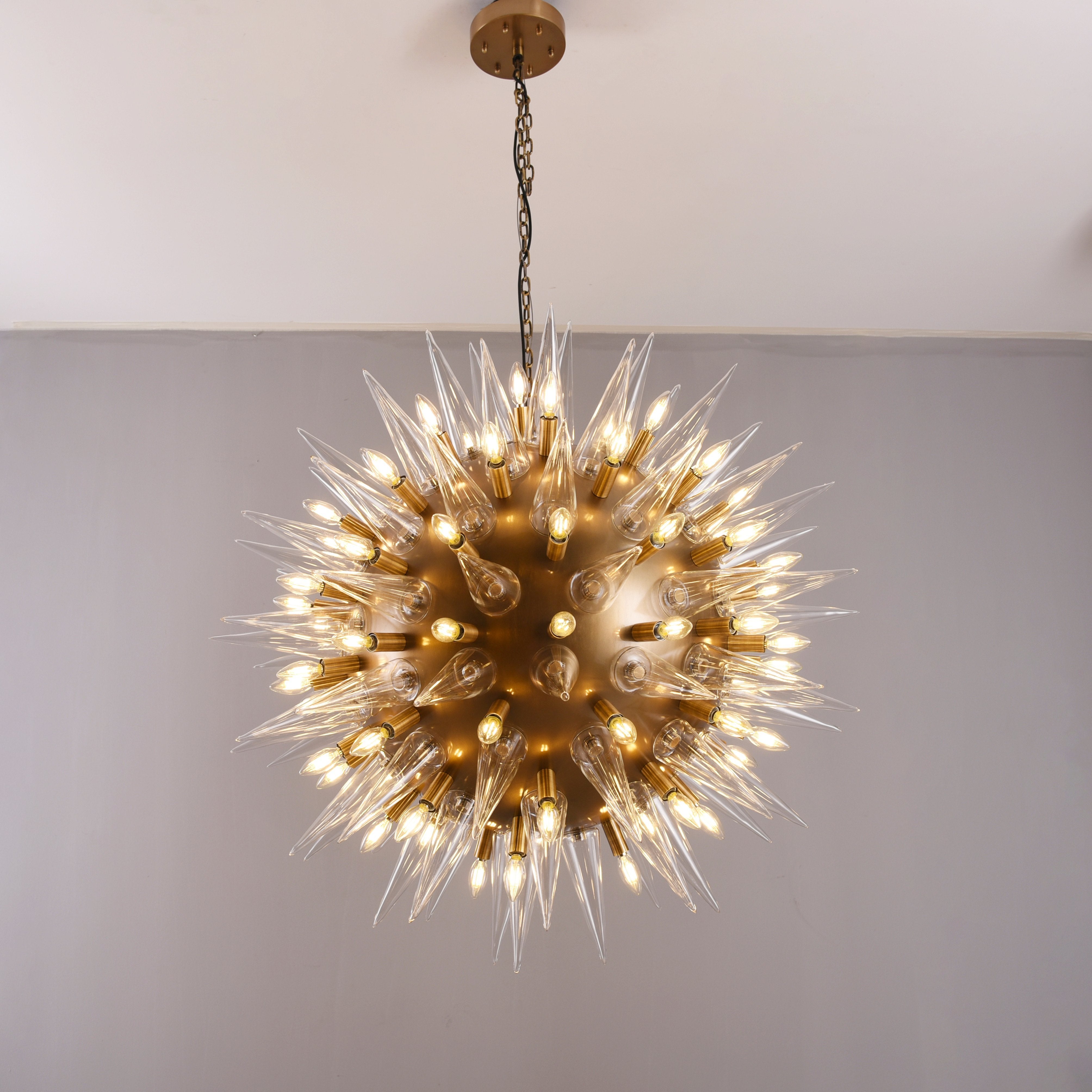 Atomic Round Sputnik Starburst Chandelier - Italian Concept -