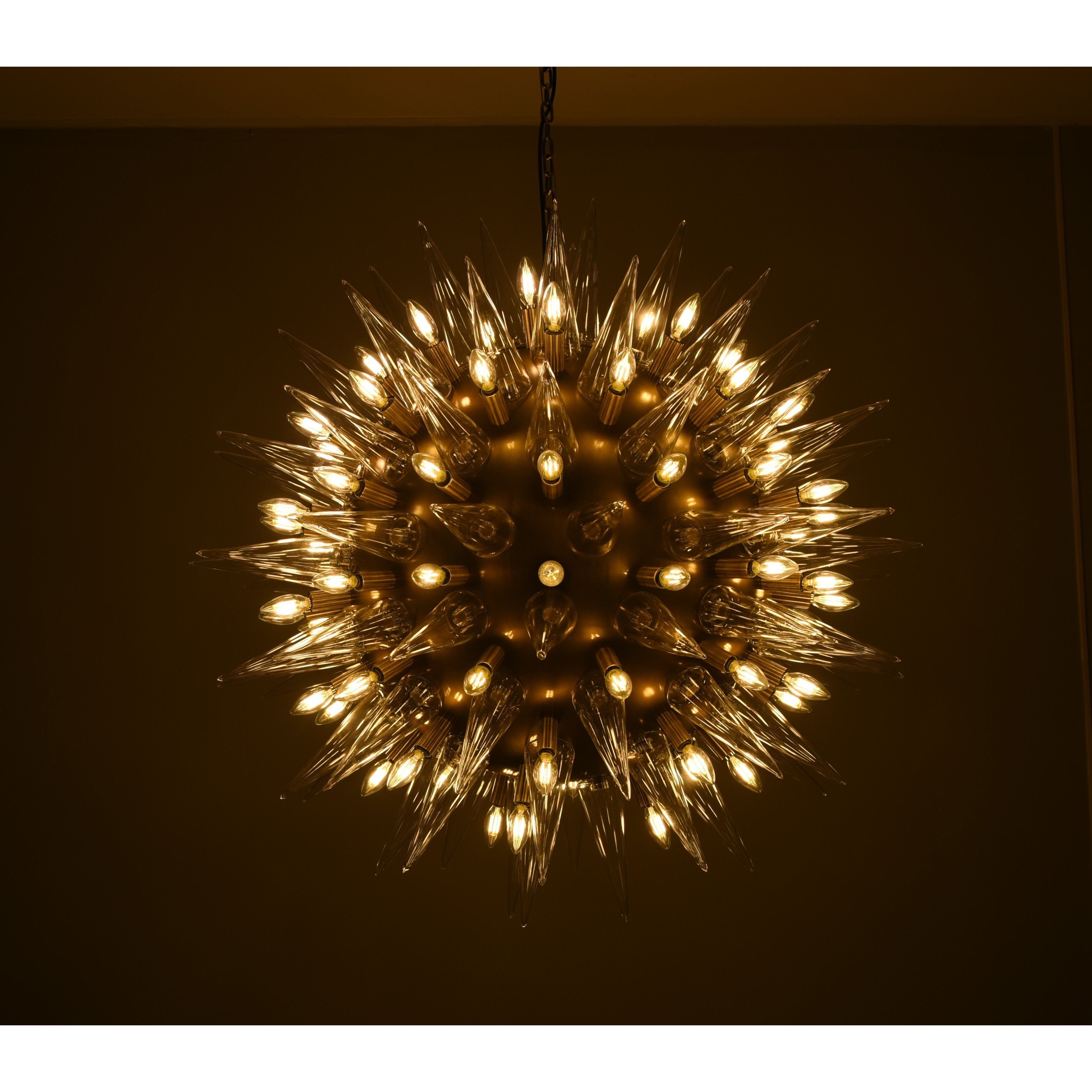 Atomic Round Sputnik Starburst Chandelier - Italian Concept -