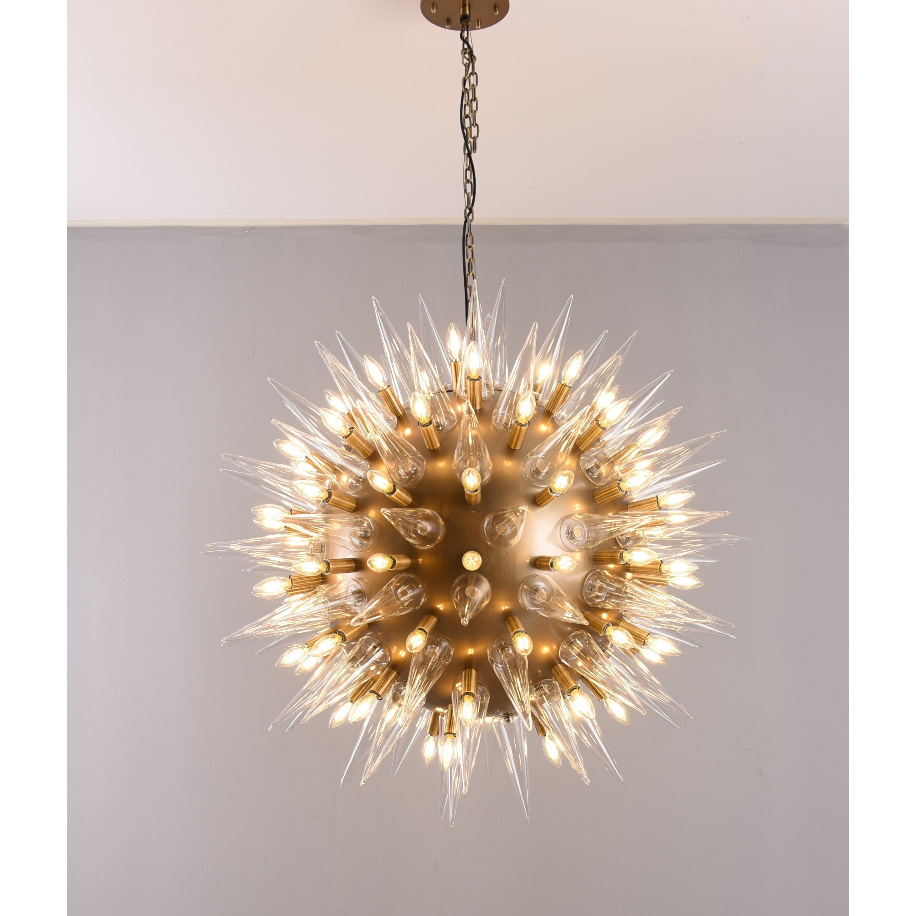Atomic Round Sputnik Starburst Chandelier - Italian Concept -