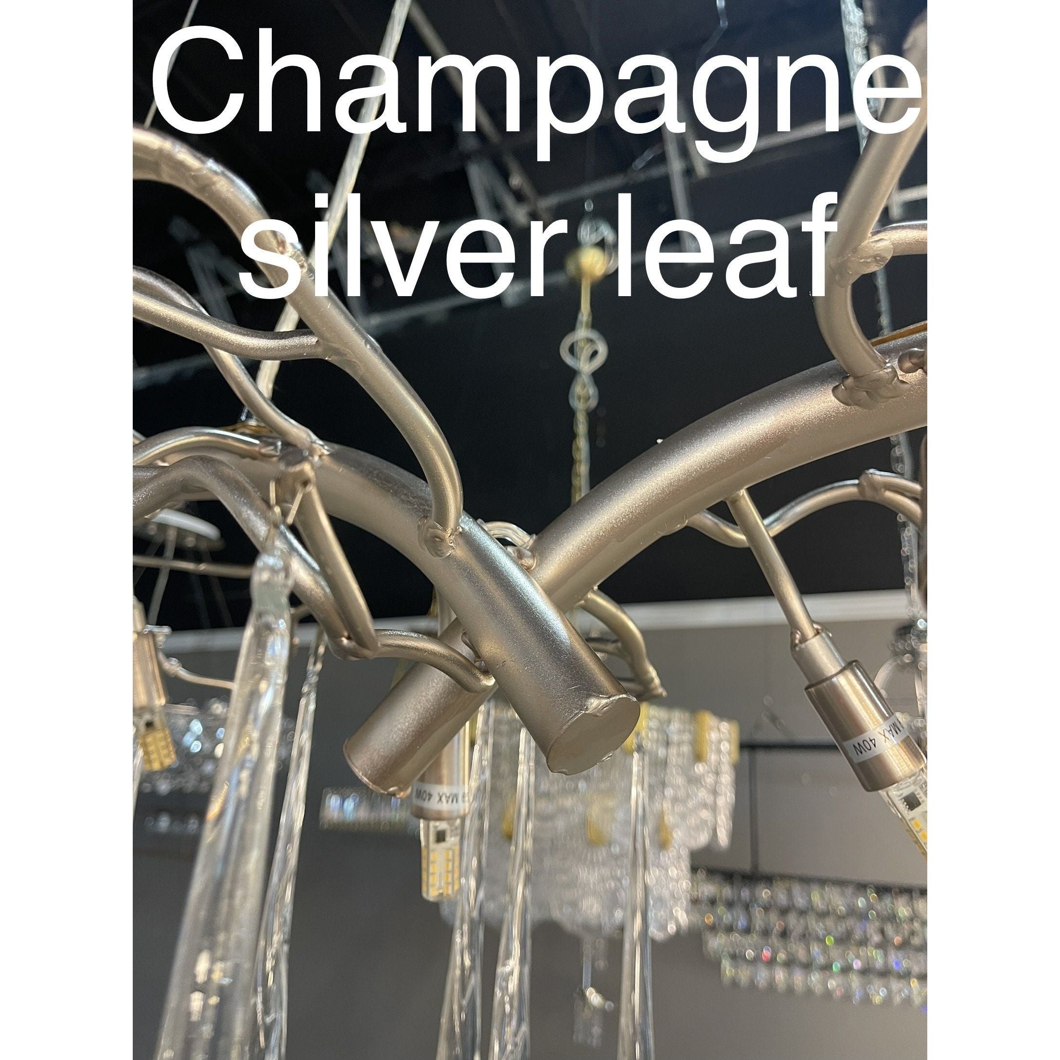 Livio Branching Brass Round Teardrop Chandelier - Italian Concept