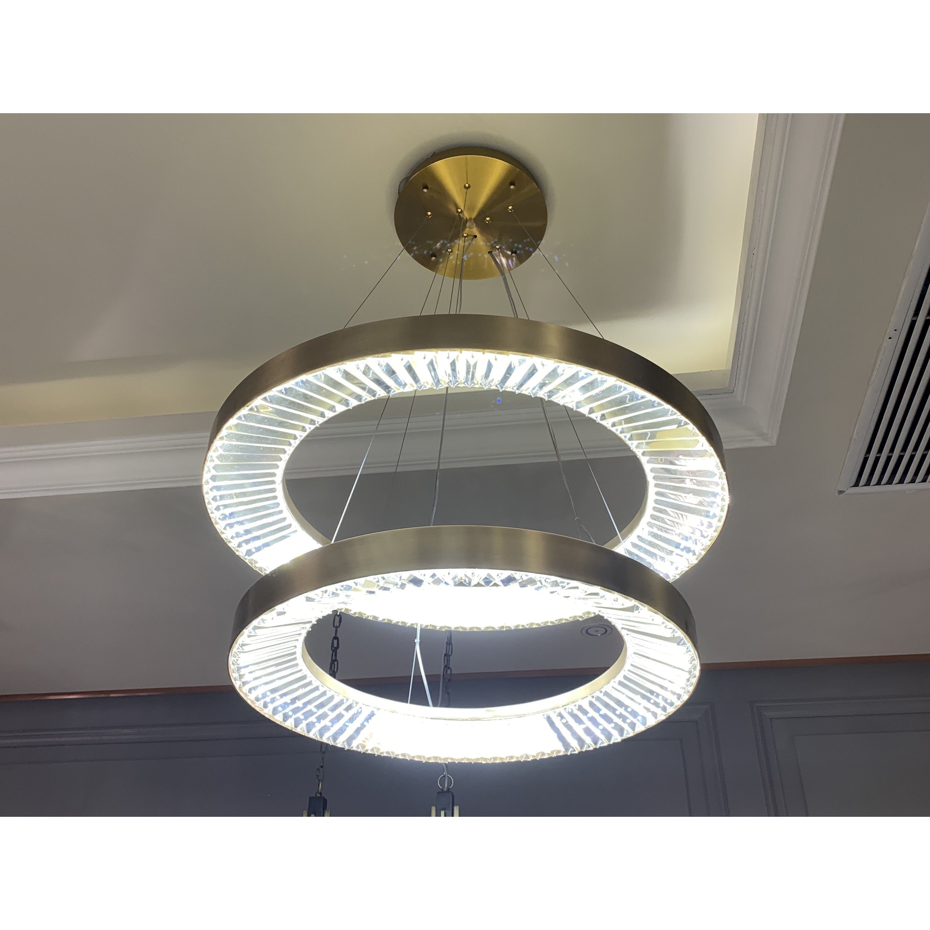 Liam Tiered Round Ring LED Chandelier - Italian Concept