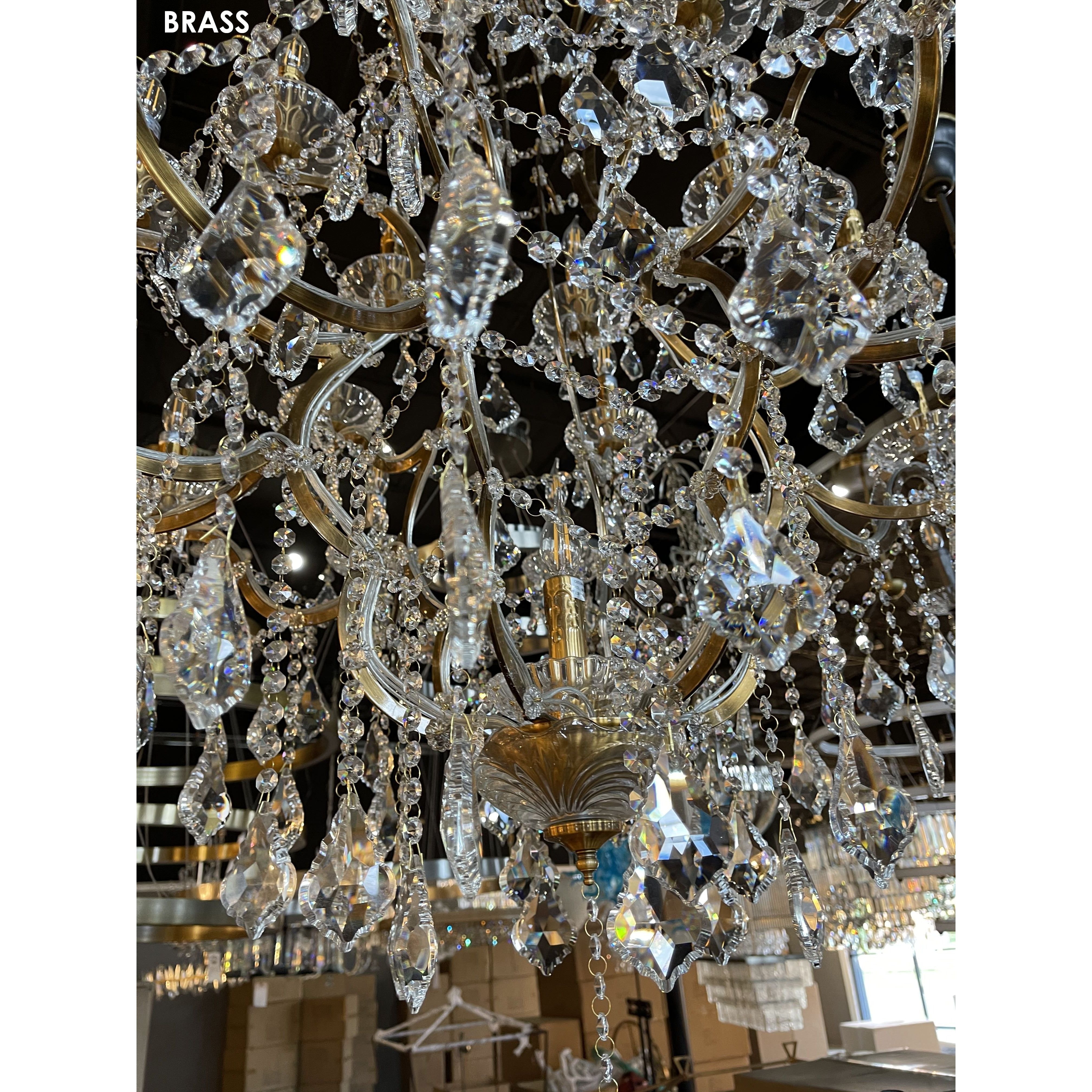 25 Light Maria Theresa Clear Crystal Chandelier - Italian Concept -