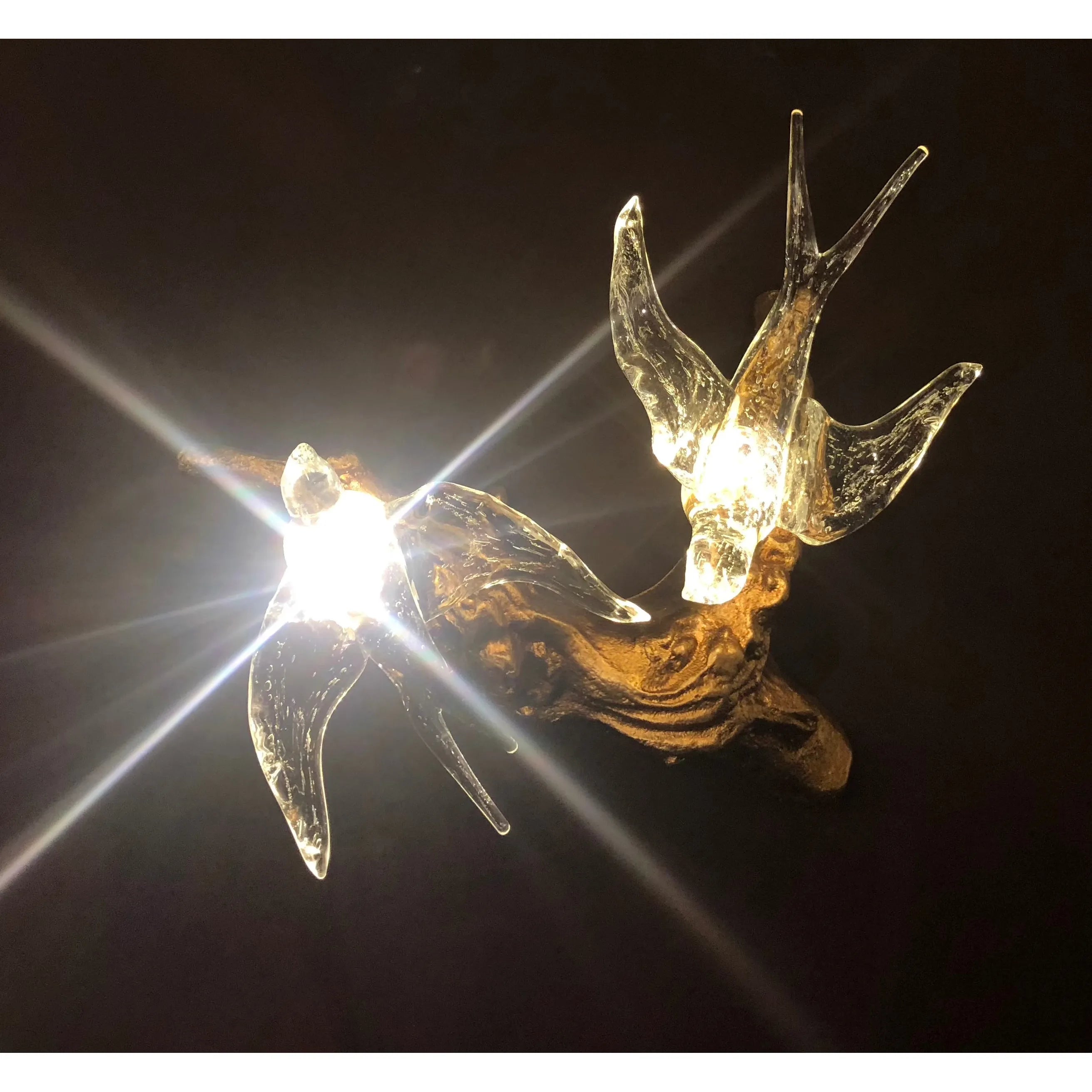 Bird Song Branching Round Teardrop Chandelier - Italian Concept