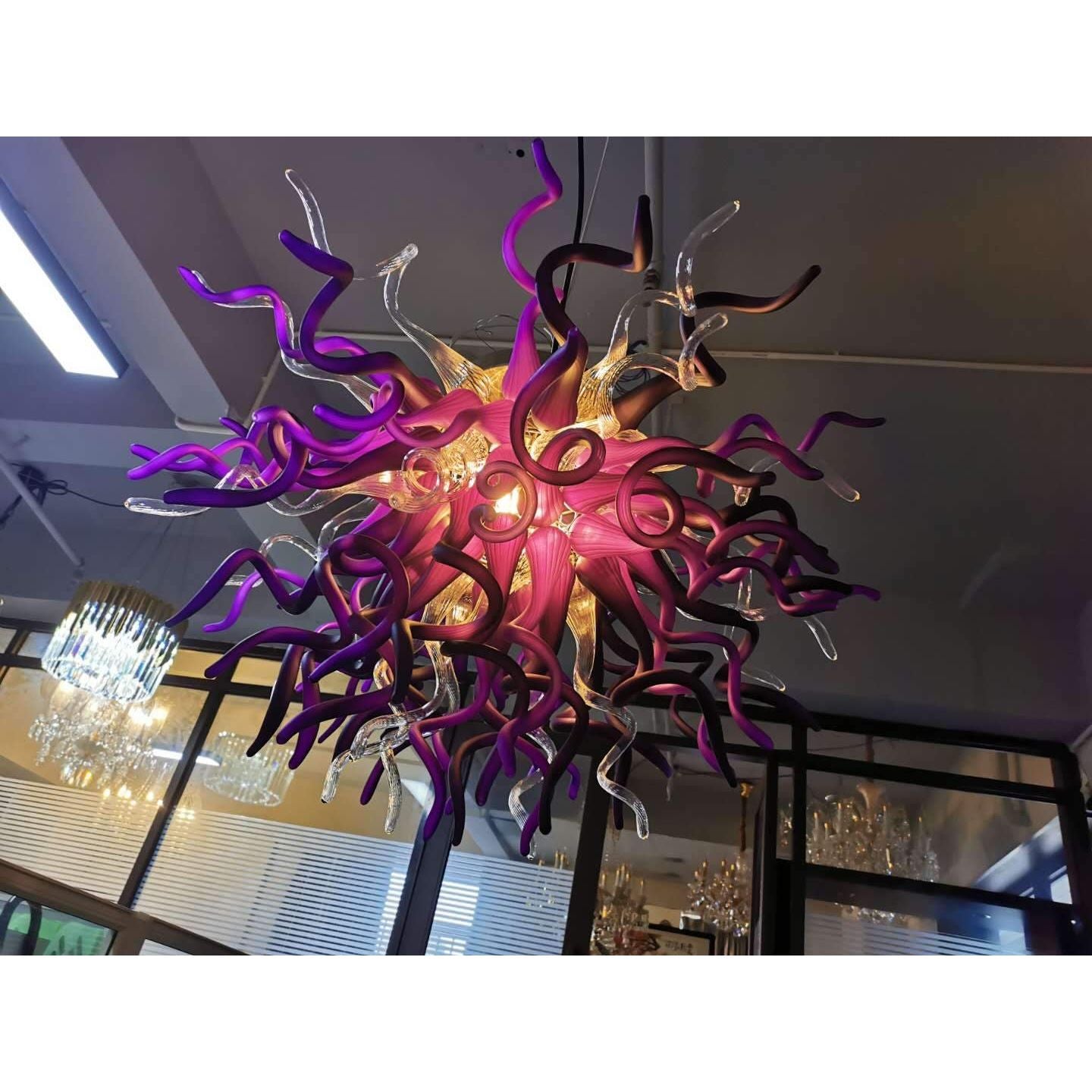 Lincoln Murano Sputnik Matte Glass Chandelier - Italian Concept -