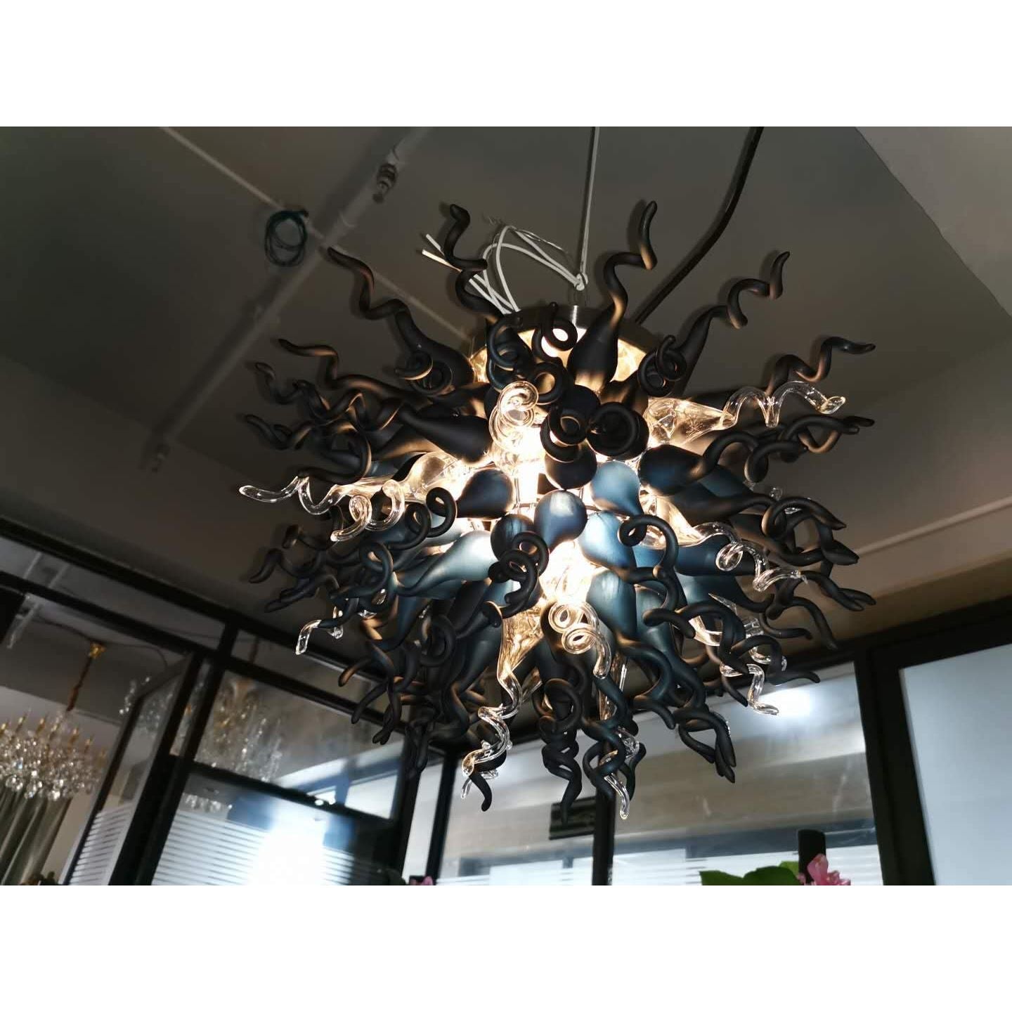 Lincoln Murano Sputnik Matte Glass Chandelier - Italian Concept -