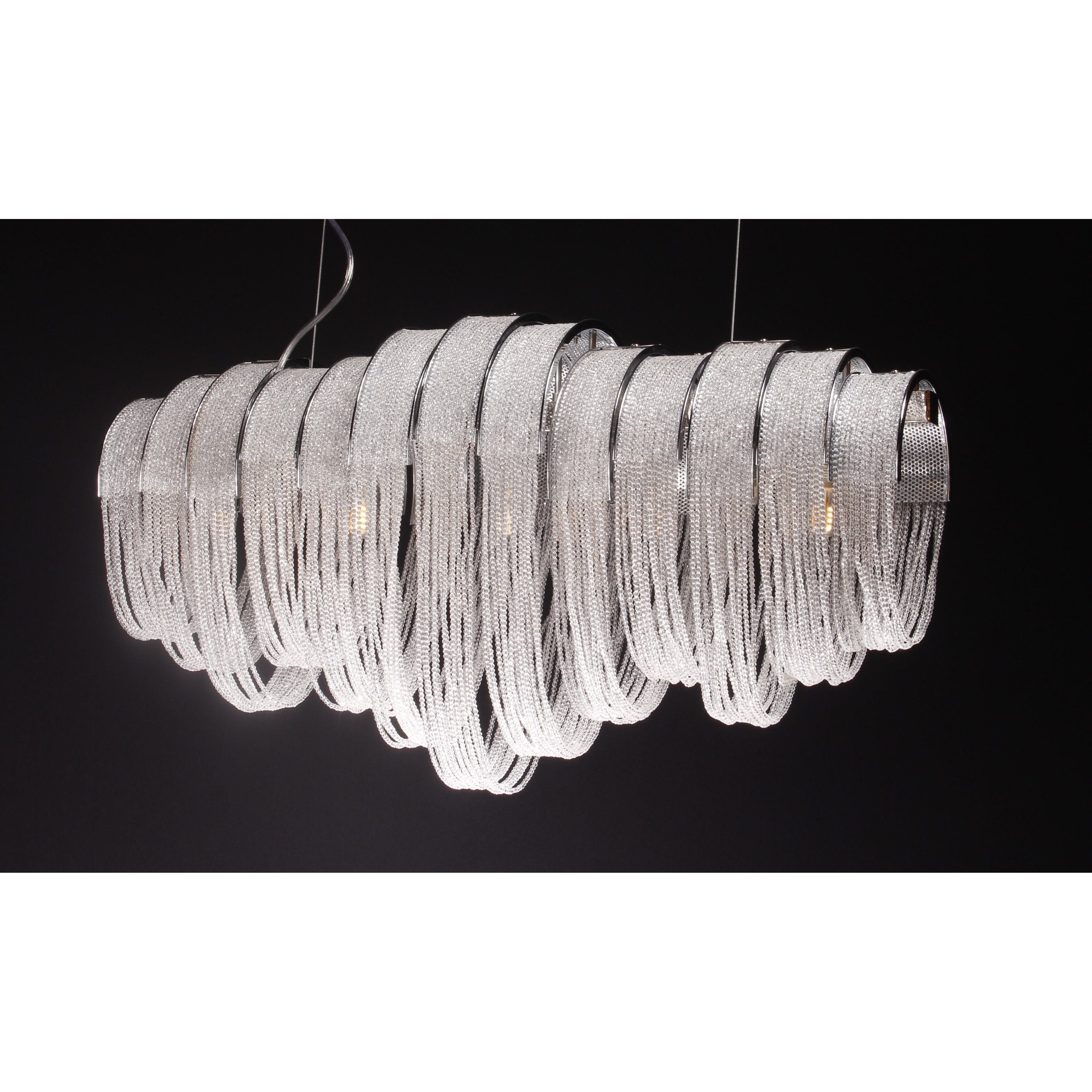 Rumi Linear Crystal Bead Chandelier - Italian Concept