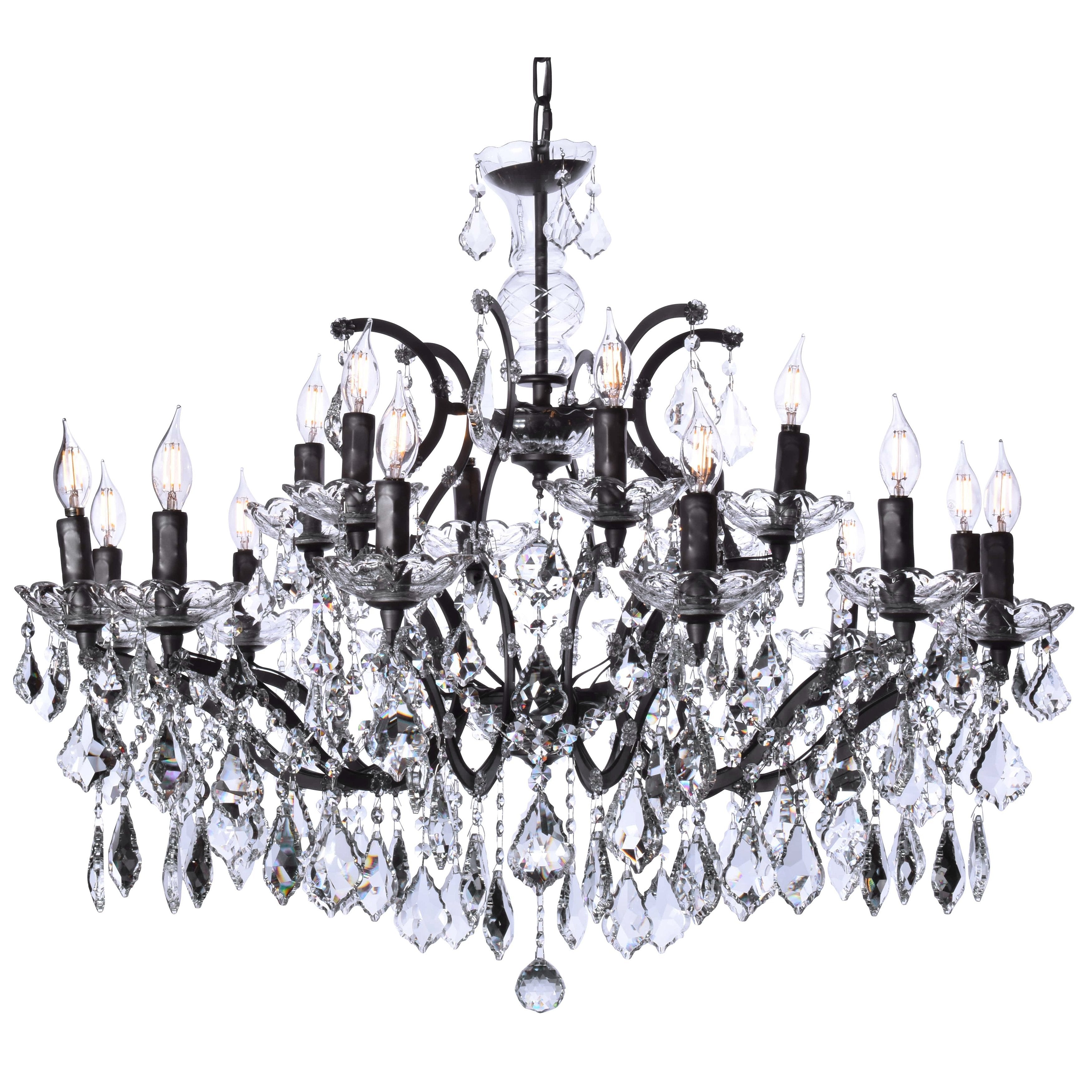 18 Light Maria Theresa Crystal Chandelier - Italian Concept -