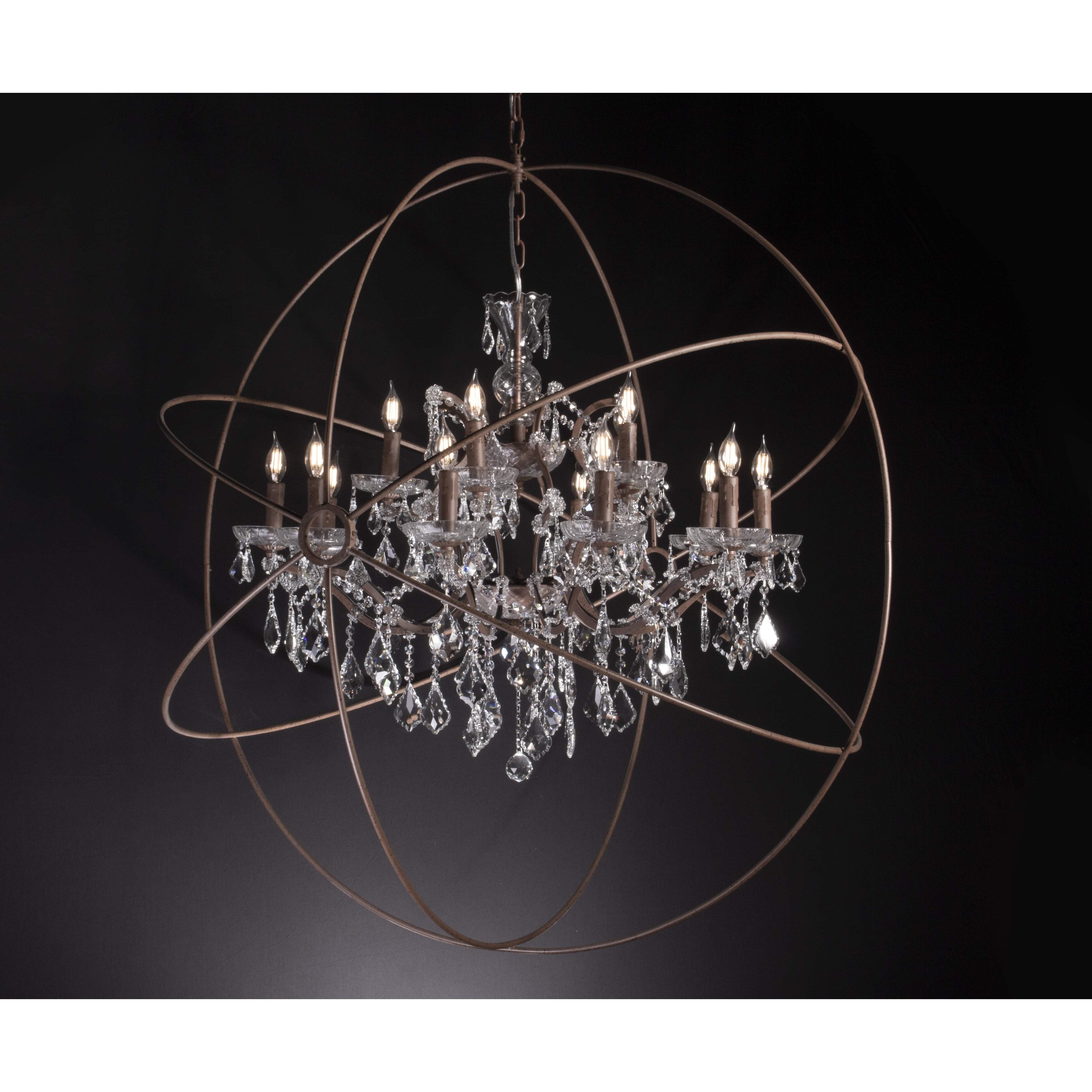 MN Iron Orb Crystal Chandelier - Italian Concept