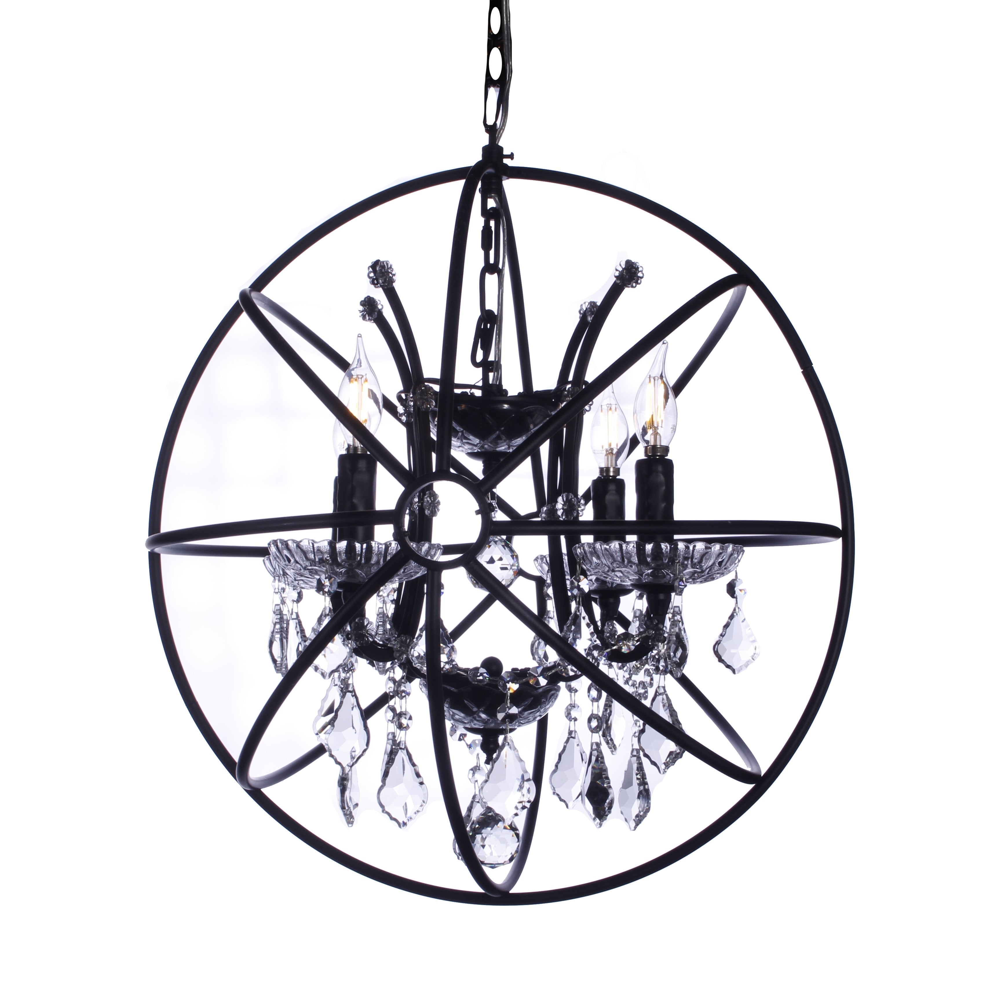 MN Iron Orb Crystal Chandelier - Italian Concept