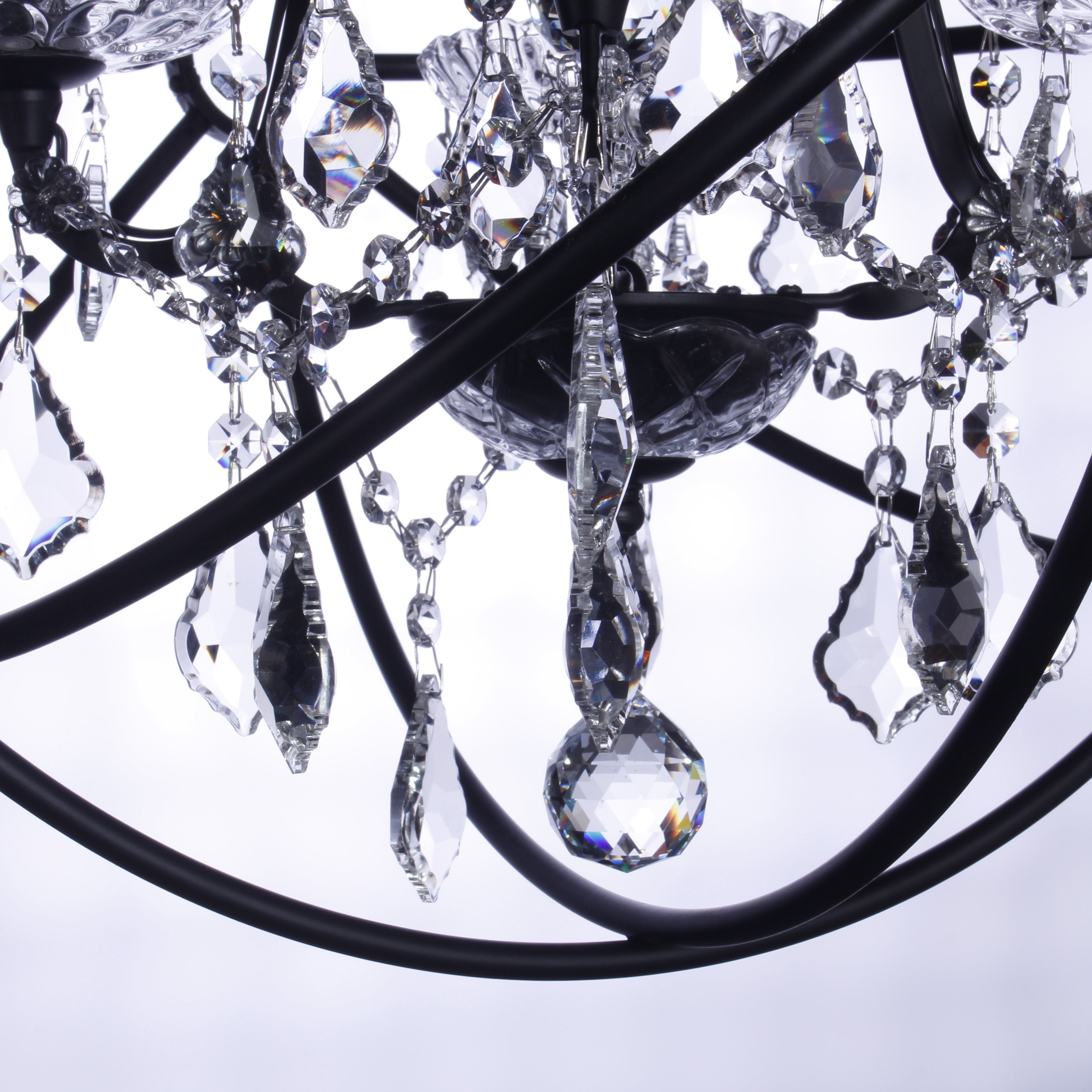 MN Iron Orb Crystal Chandelier - Italian Concept