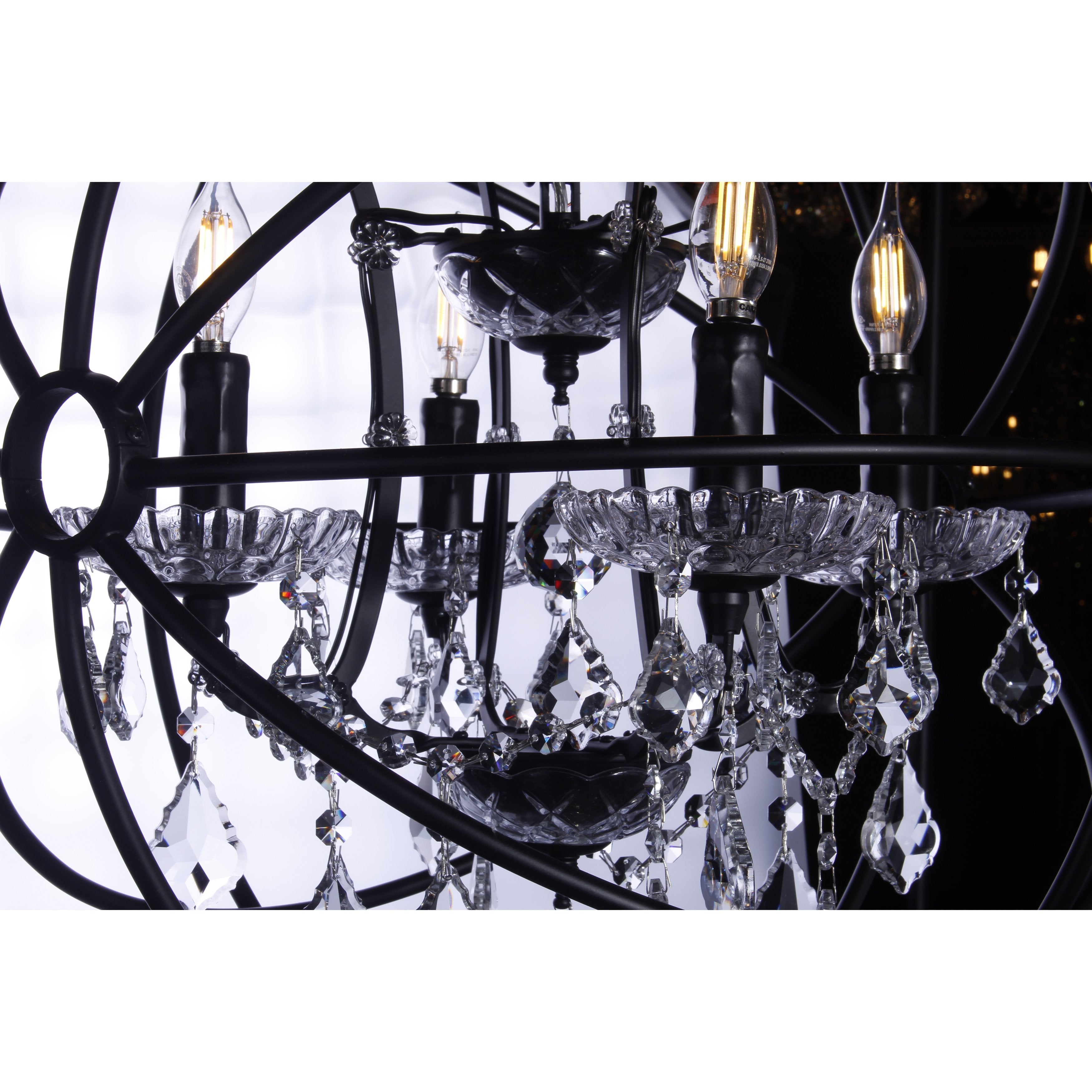 MN Iron Orb Crystal Chandelier - Italian Concept