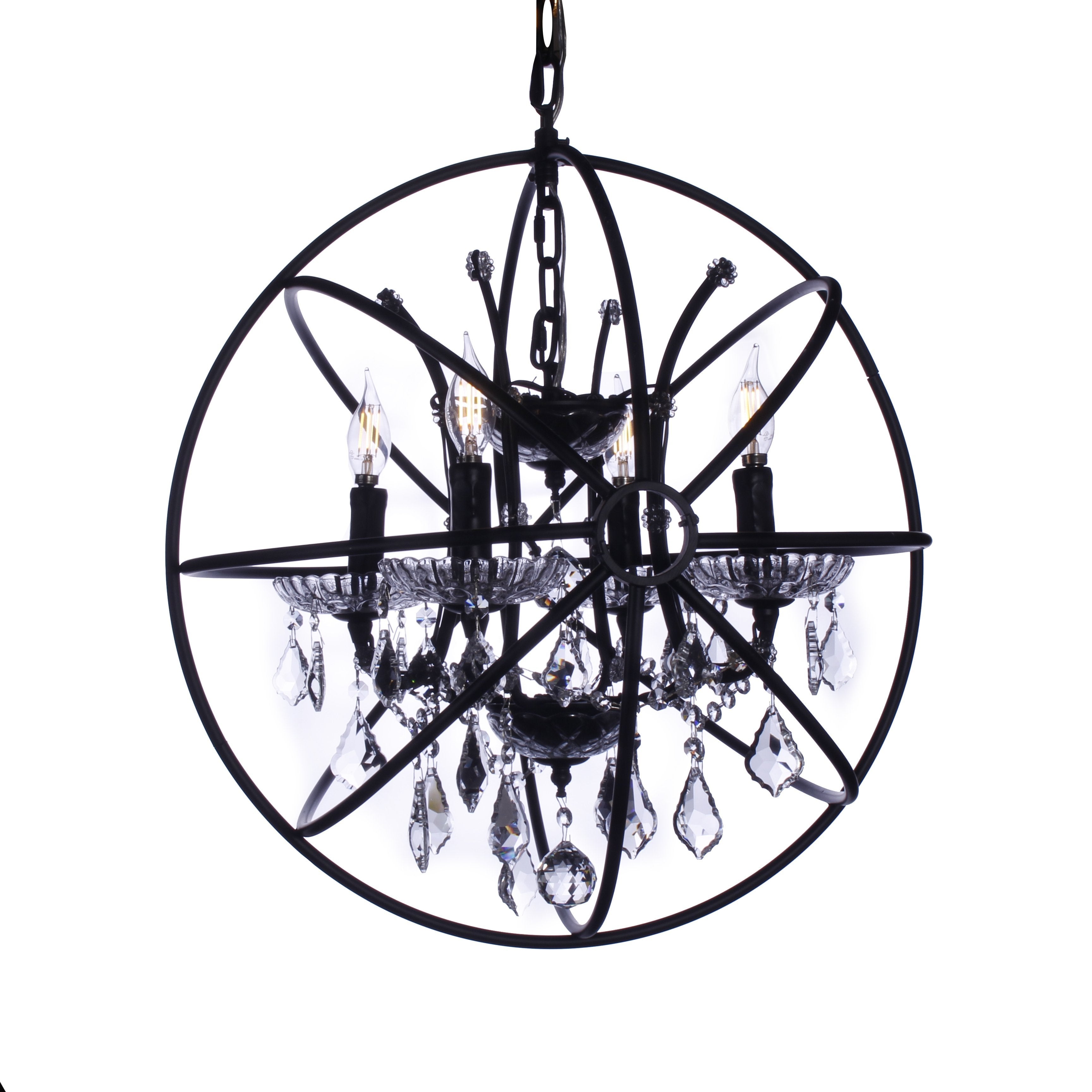 MN Iron Orb Crystal Chandelier - Italian Concept