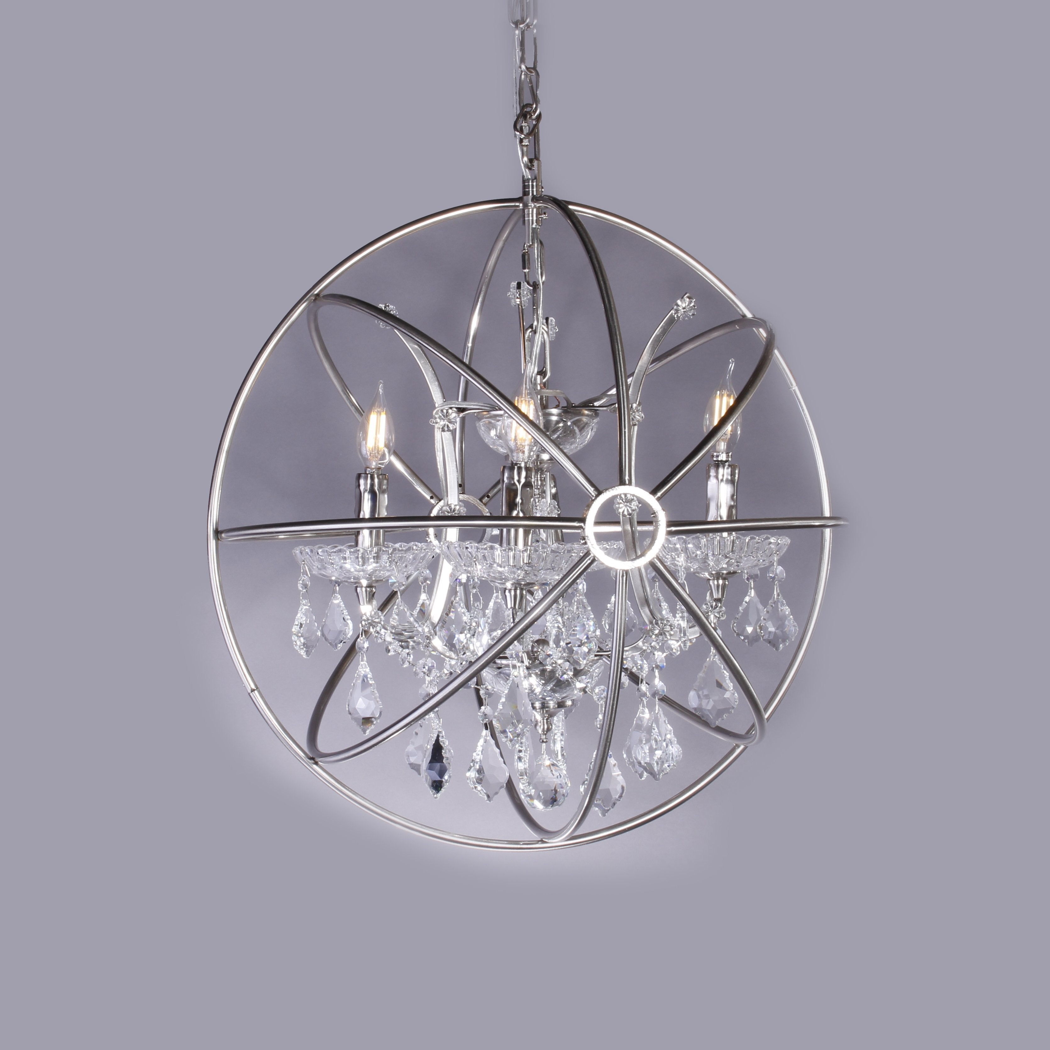 MN Iron Orb Crystal Chandelier - Italian Concept