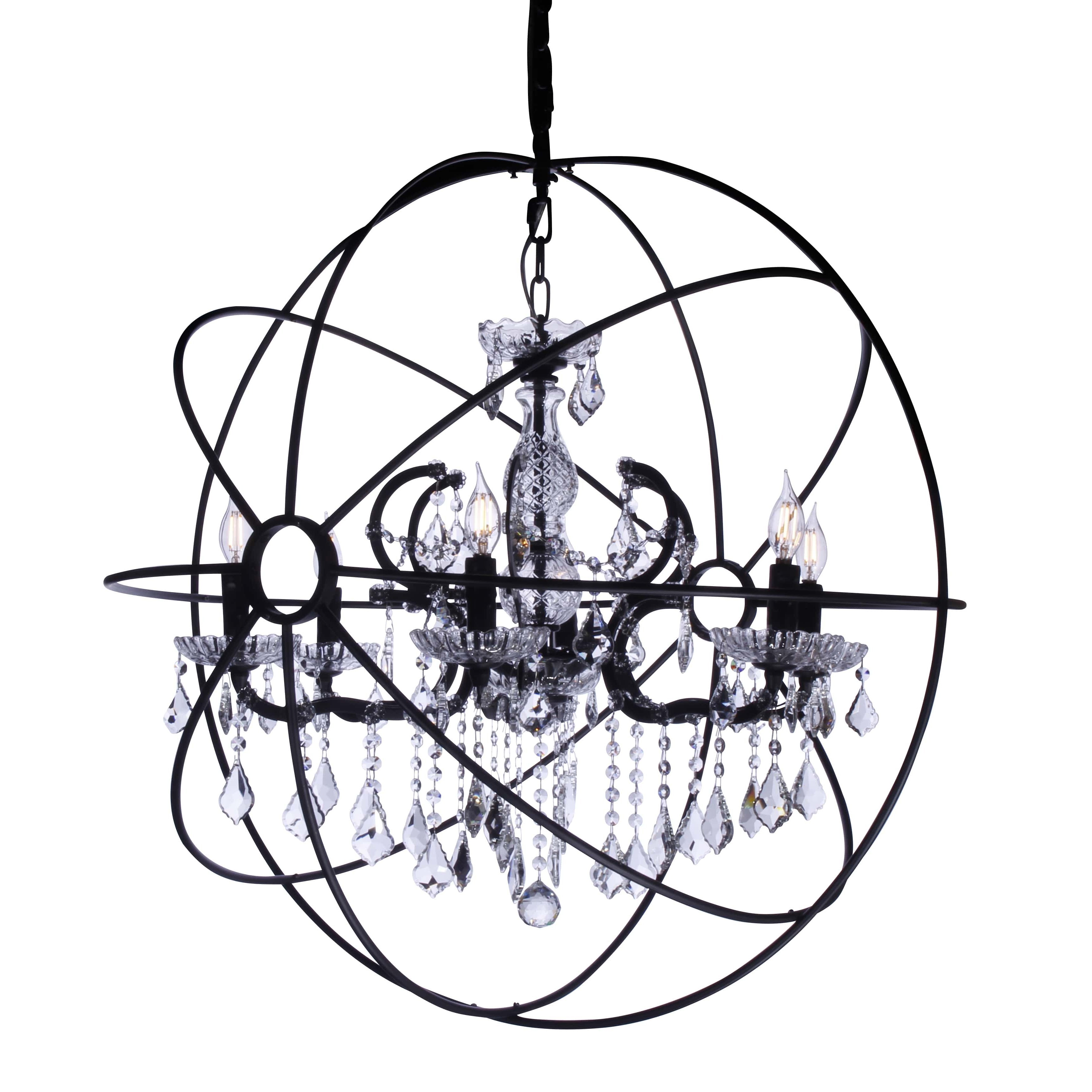 MN Iron Orb Crystal Chandelier - Italian Concept