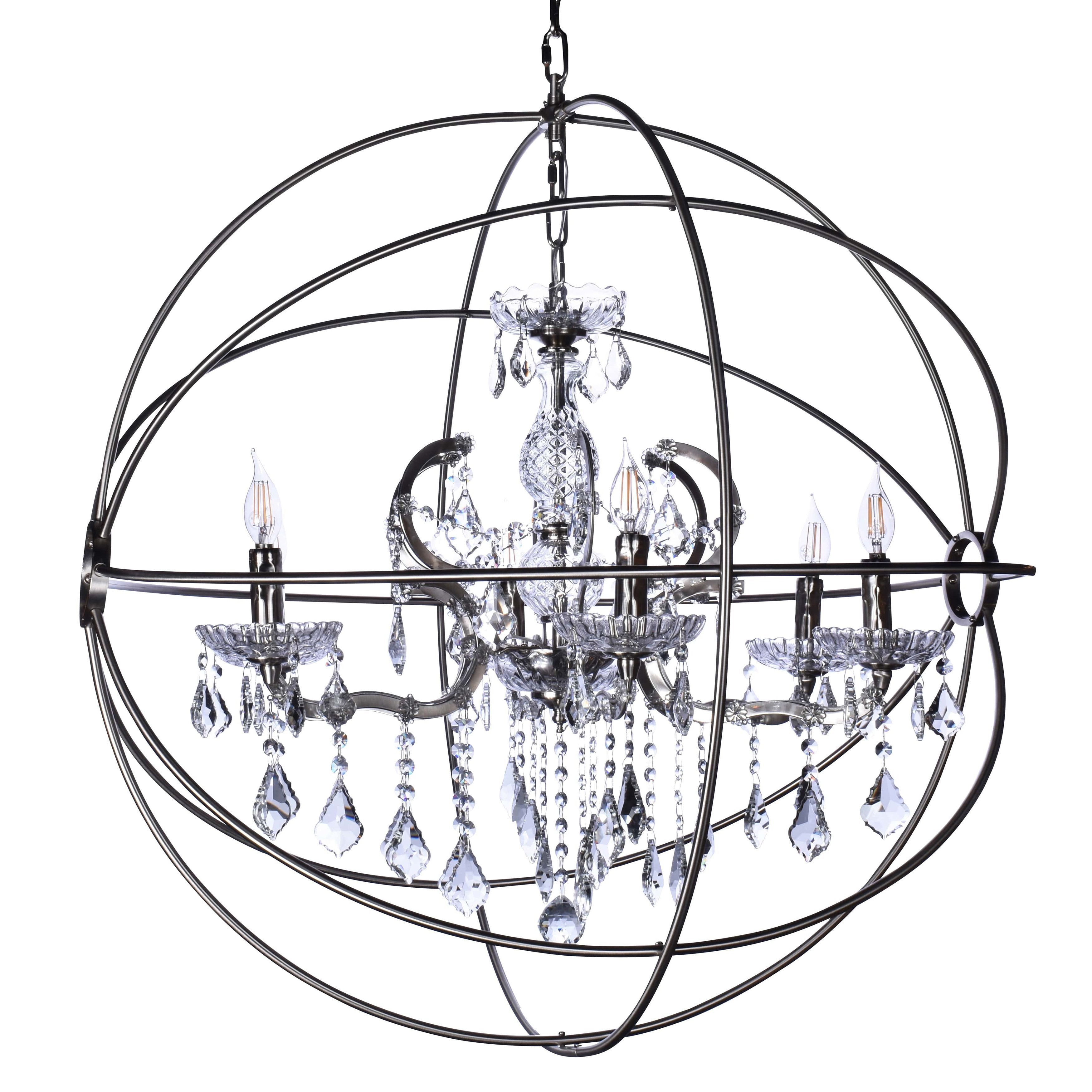 MN Iron Orb Crystal Chandelier - Italian Concept