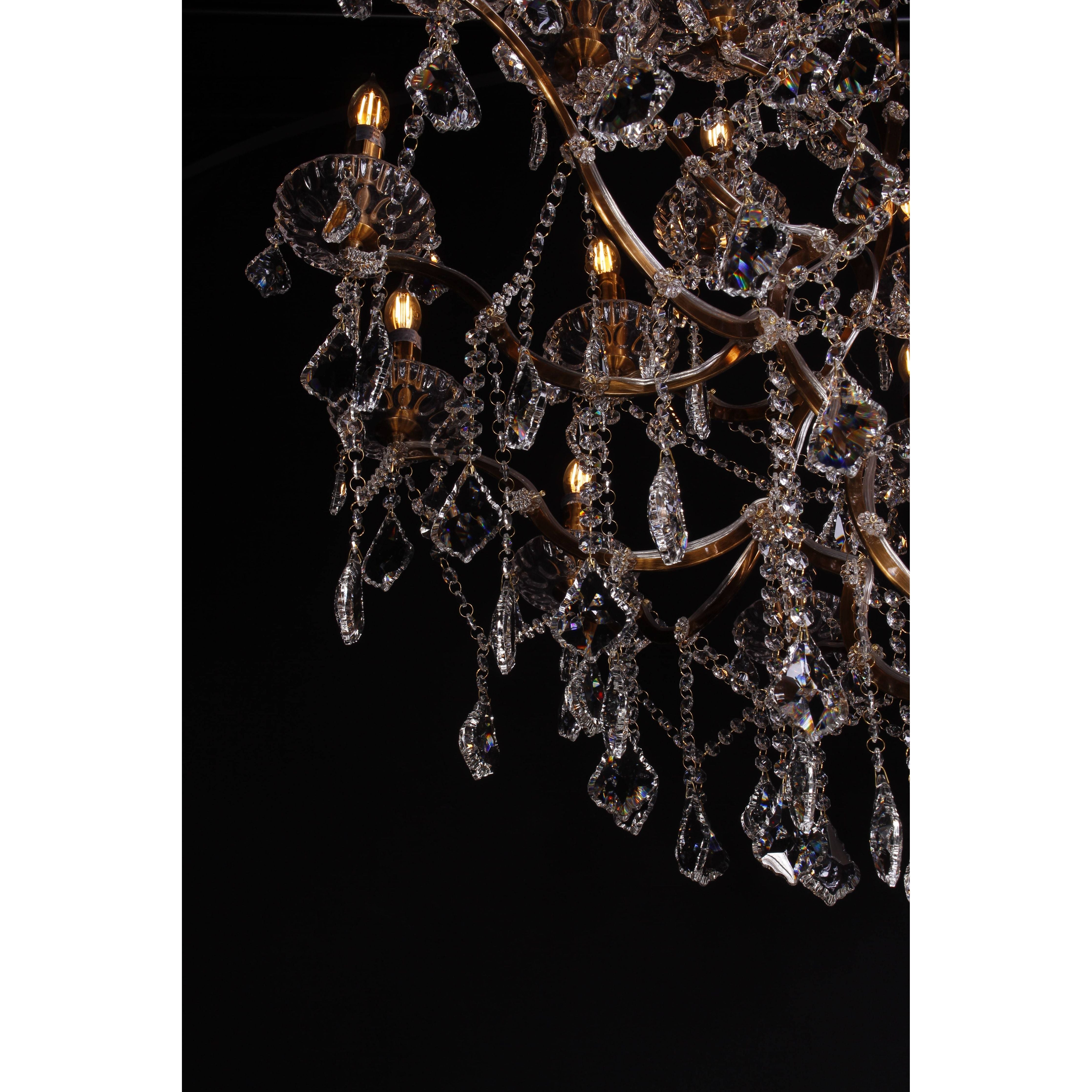 25 Light Maria Theresa Smoke Crystal Chandelier - Italian Concept -