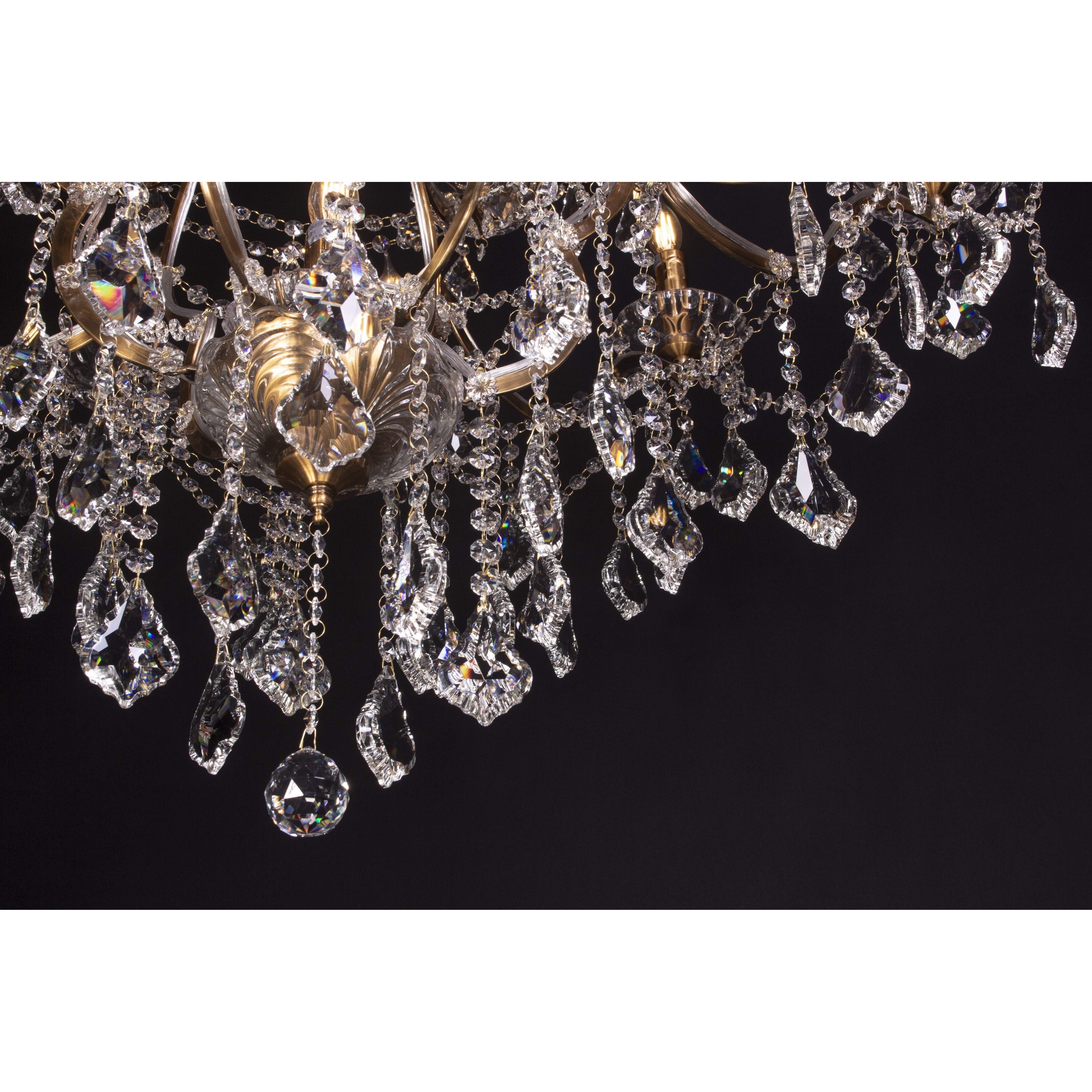 25 Light Maria Theresa Smoke Crystal Chandelier - Italian Concept -