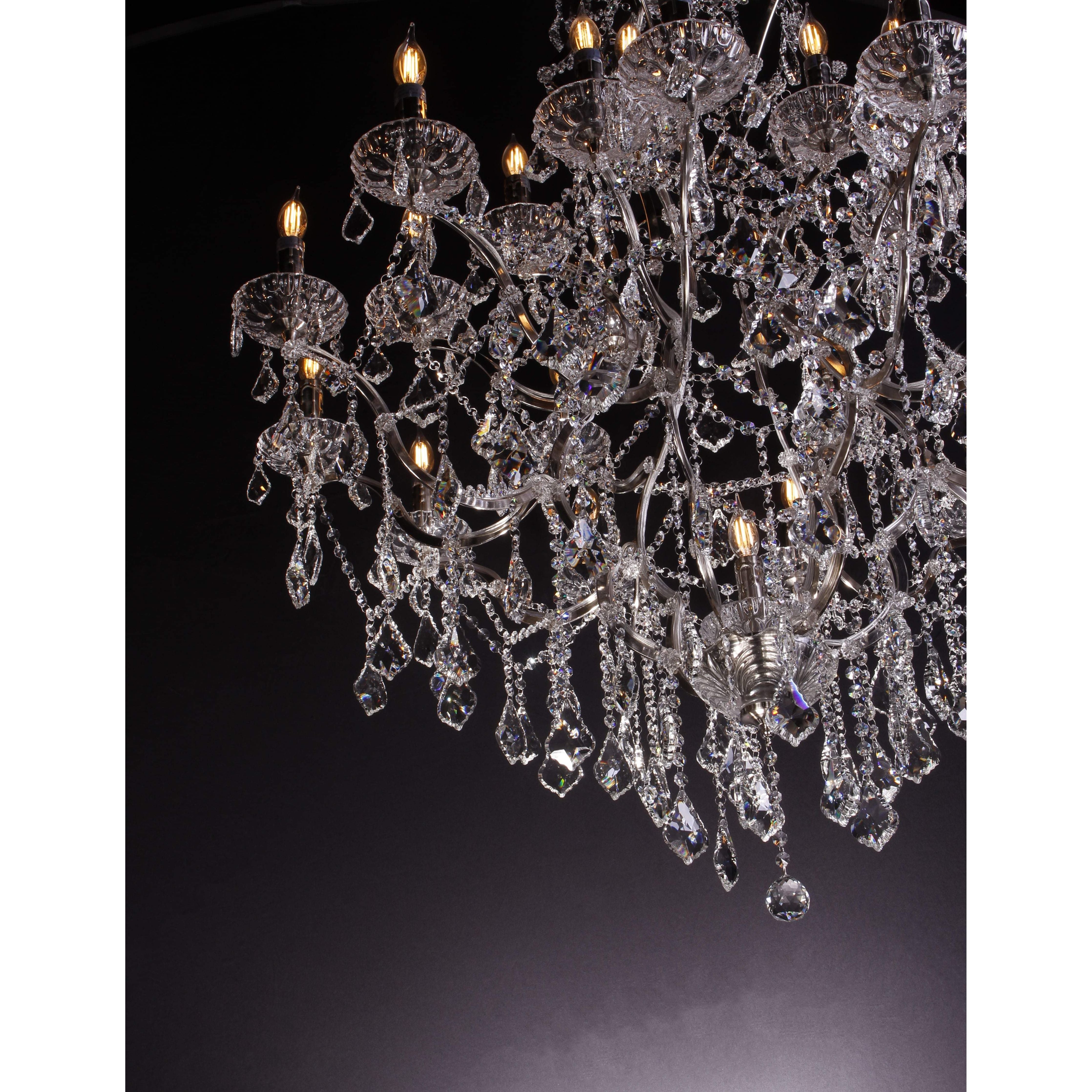 50 Light 60” Rococo Maria Theresa Crystal Chandelier - Italian Concept -