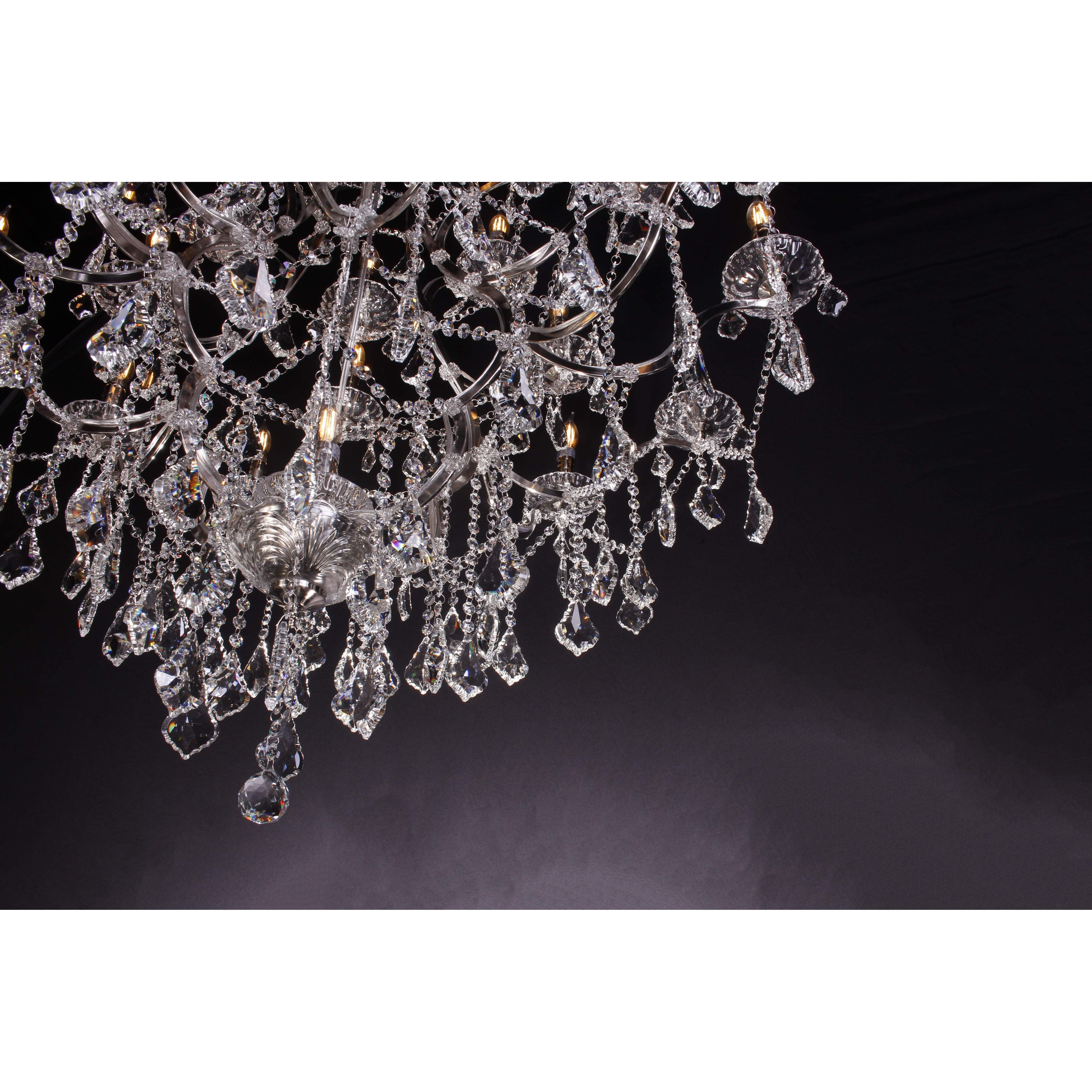 50 Light 60” Rococo Maria Theresa Crystal Chandelier - Italian Concept -