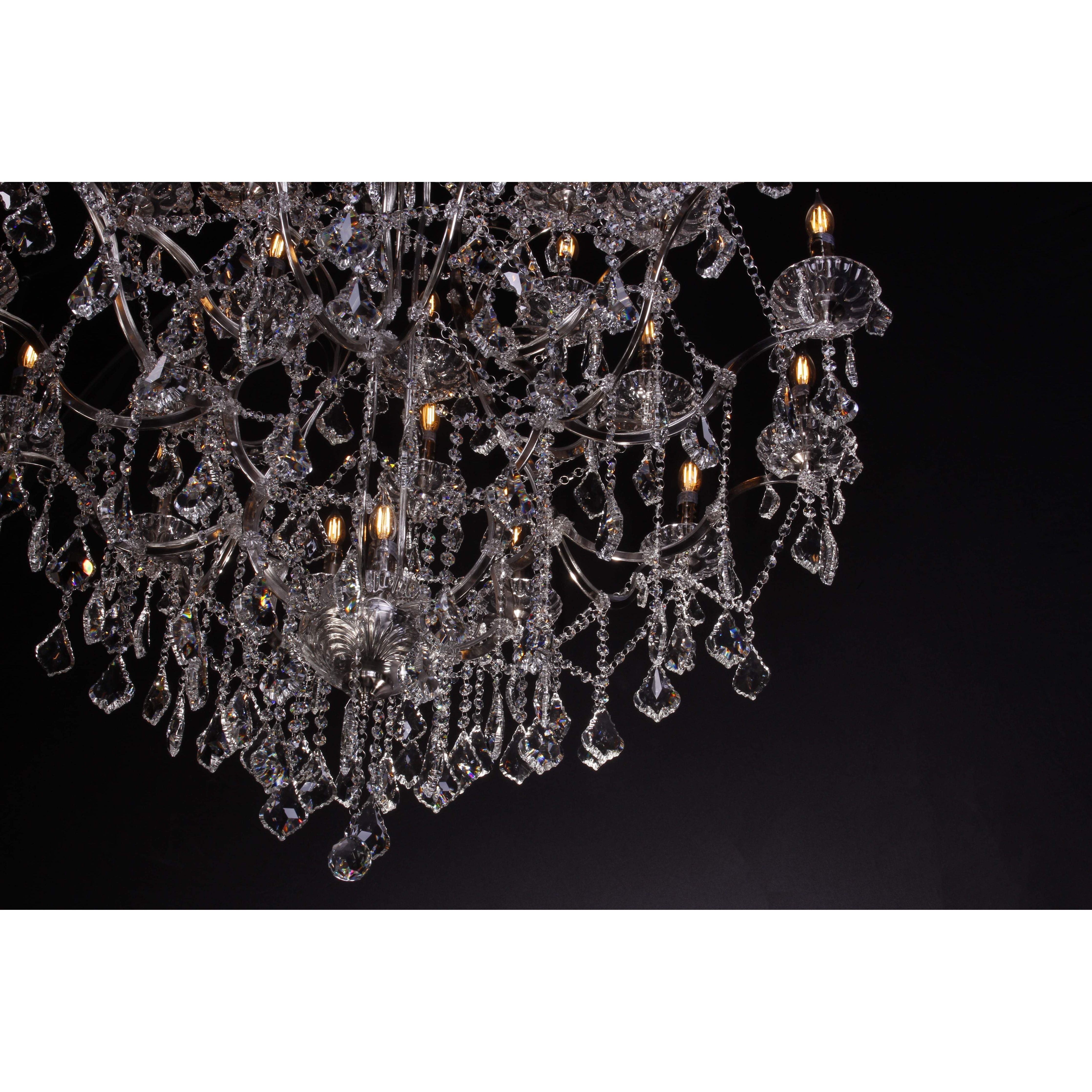50 Light 60” Rococo Maria Theresa Crystal Chandelier - Italian Concept -