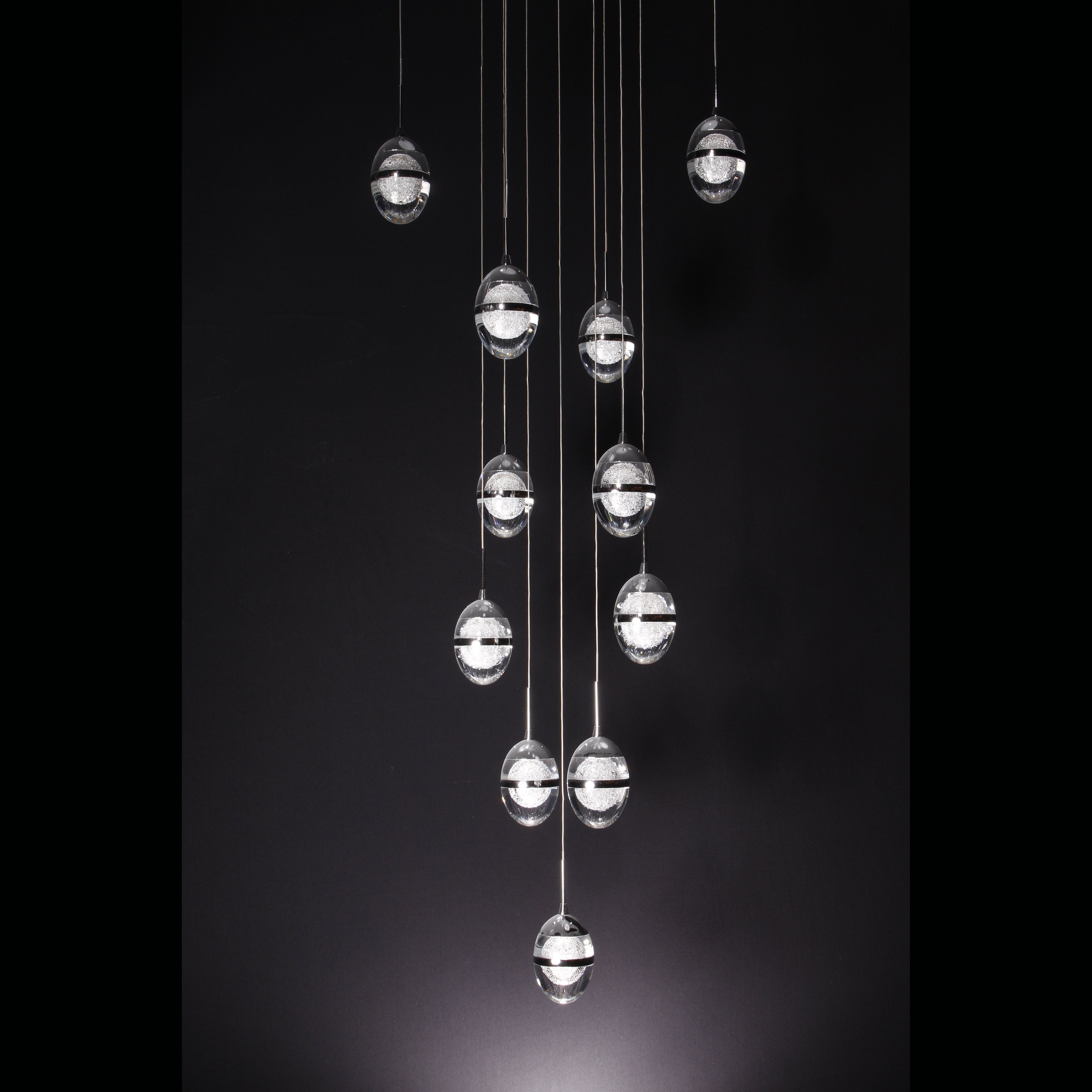 Infinity LED Glass Globe Bubble Chandelier - Italian Concept