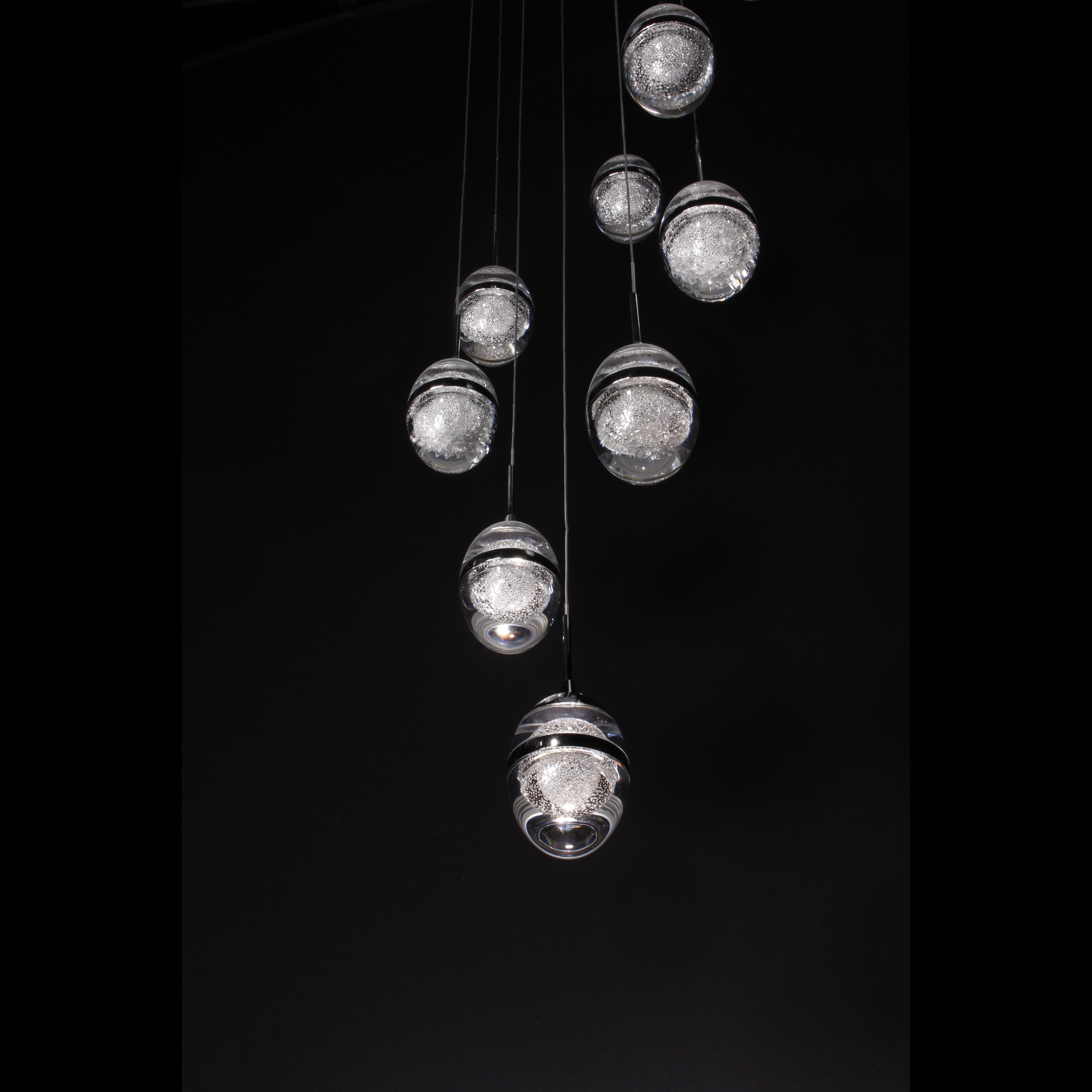 Infinity LED Glass Globe Bubble Chandelier - Italian Concept