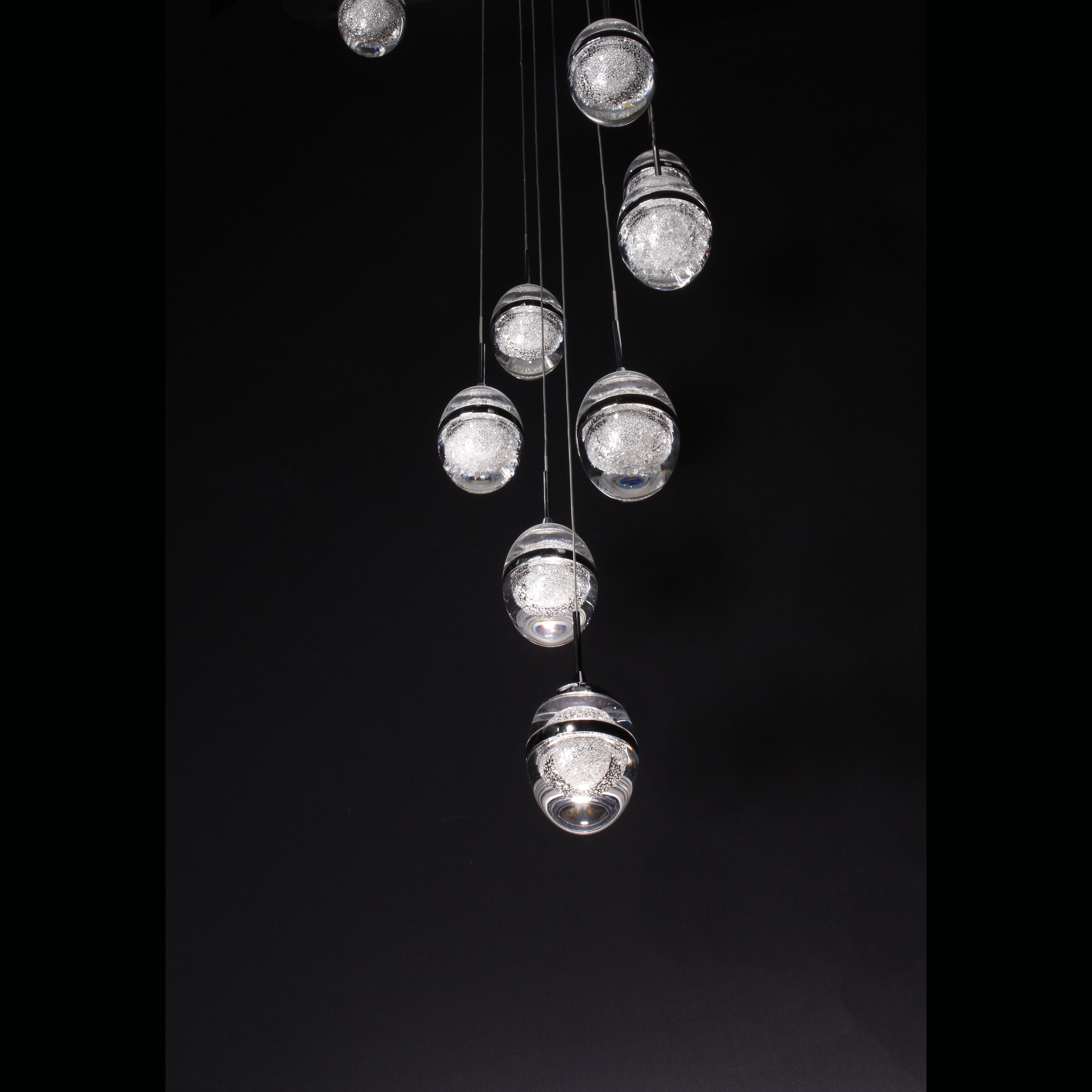 Infinity LED Glass Globe Bubble Chandelier - Italian Concept