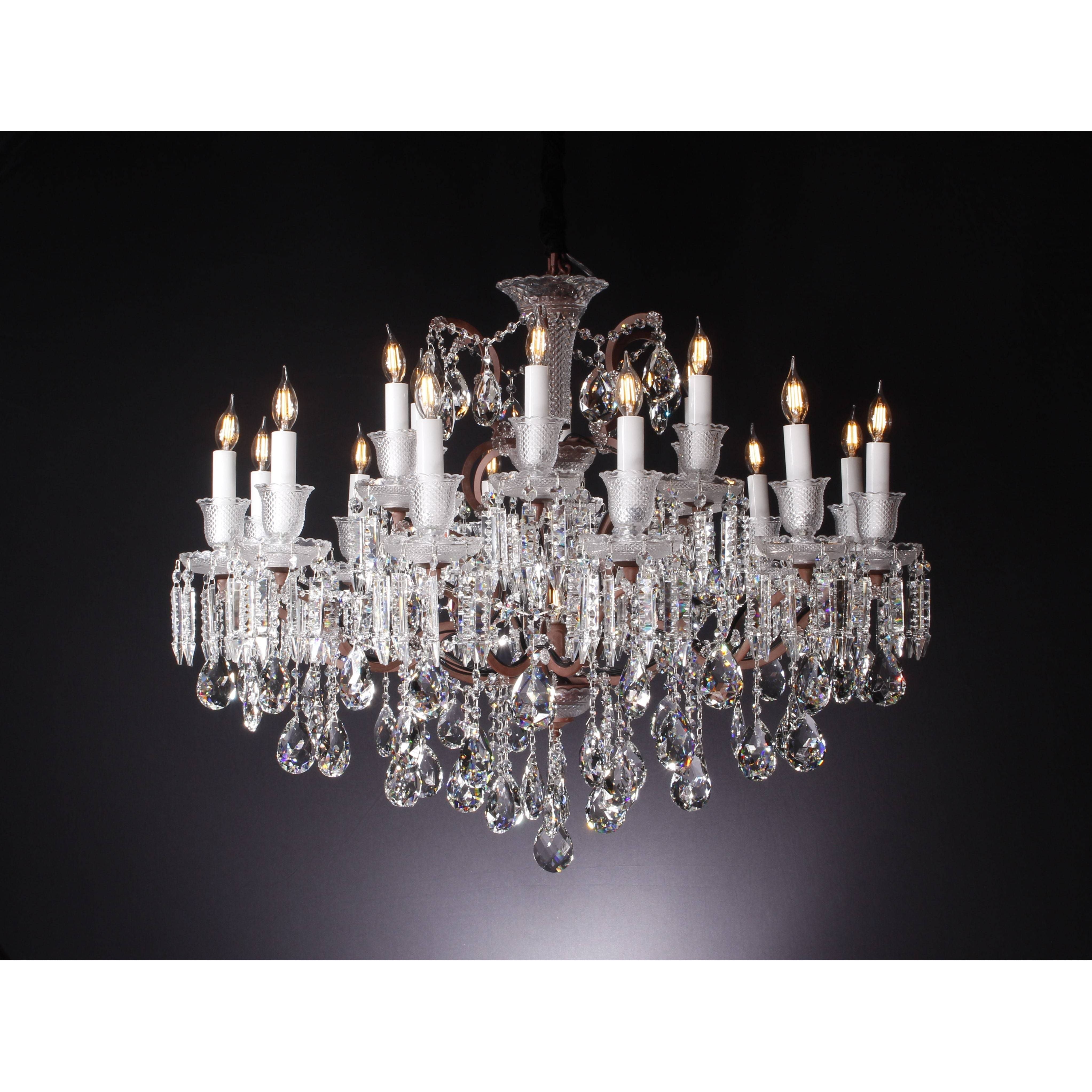 Toussaint Maria Theresa 39" Wide 19L Crystal Chandelier - Italian Concept