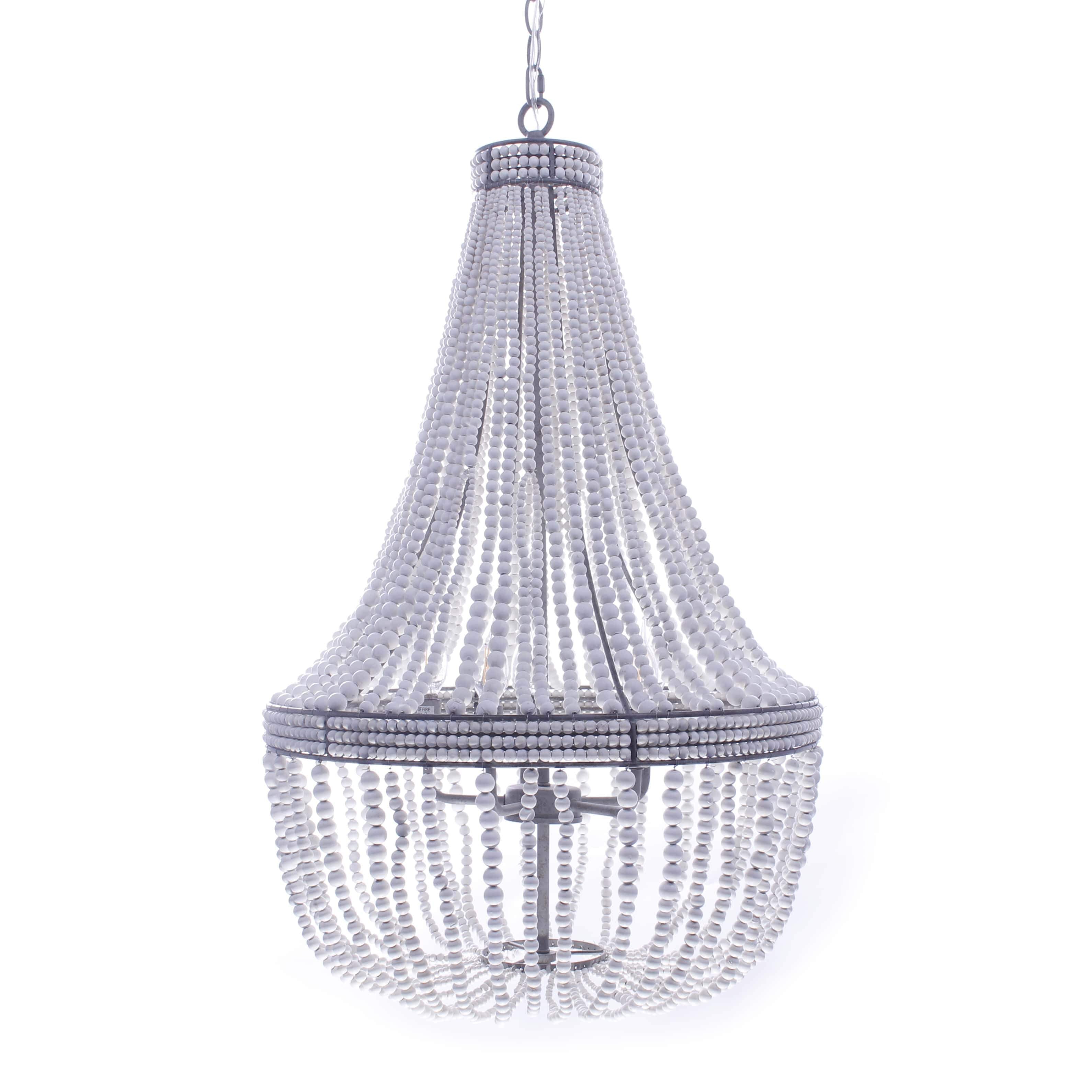 Amele Wood Beaded Chandelier - Italian Concept - Size