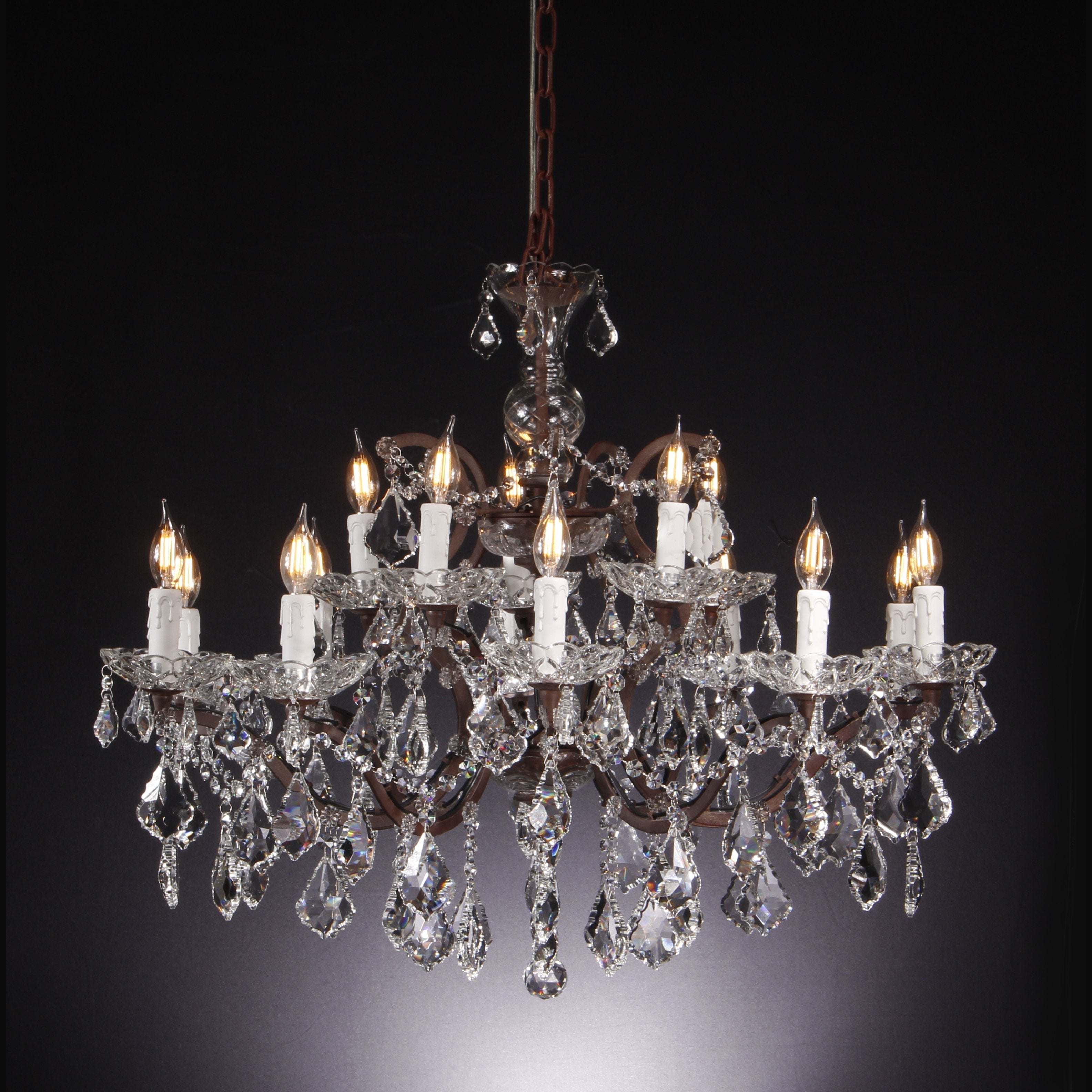 18 Light Maria Theresa Crystal Chandelier - Italian Concept -