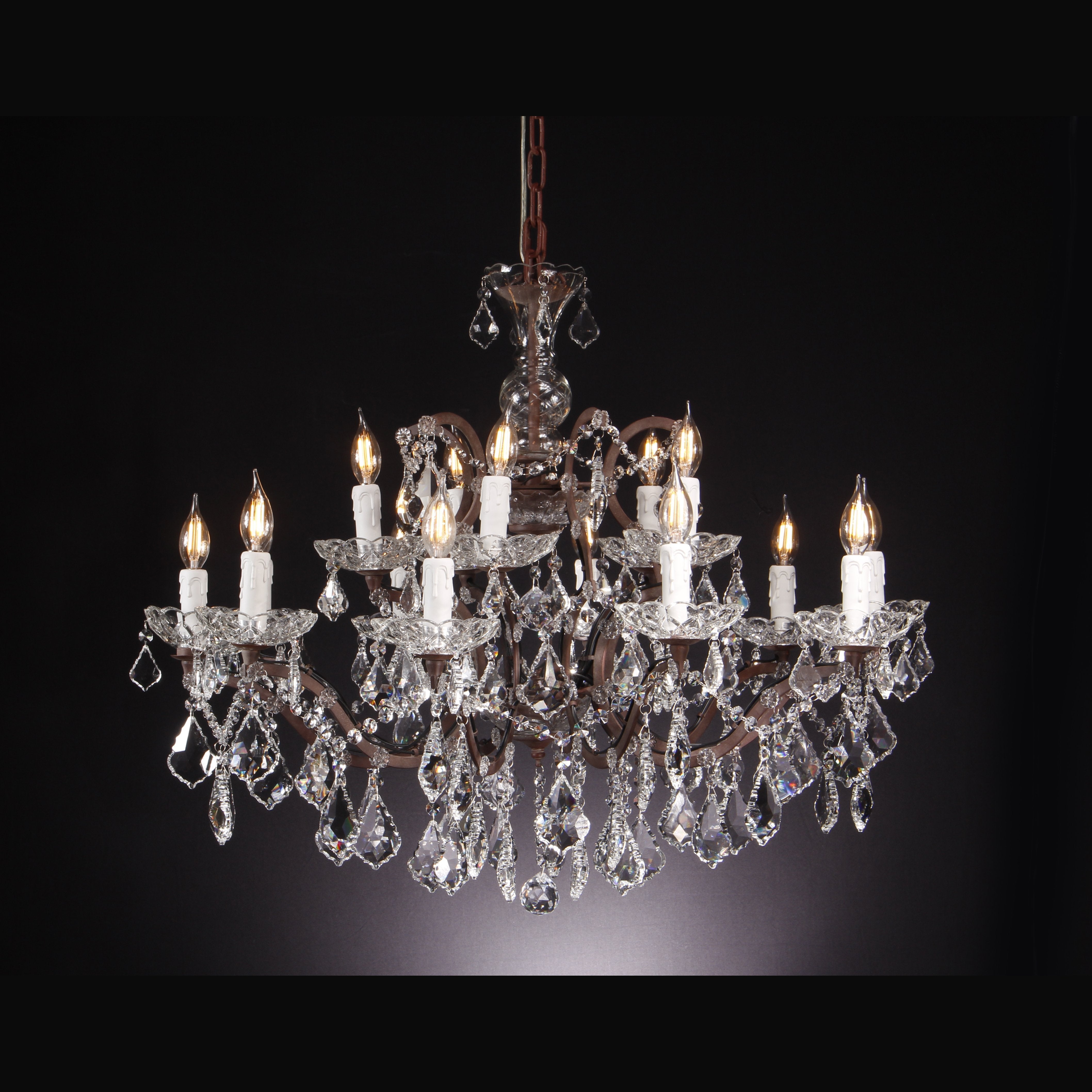 18 Light Maria Theresa Crystal Chandelier - Italian Concept -