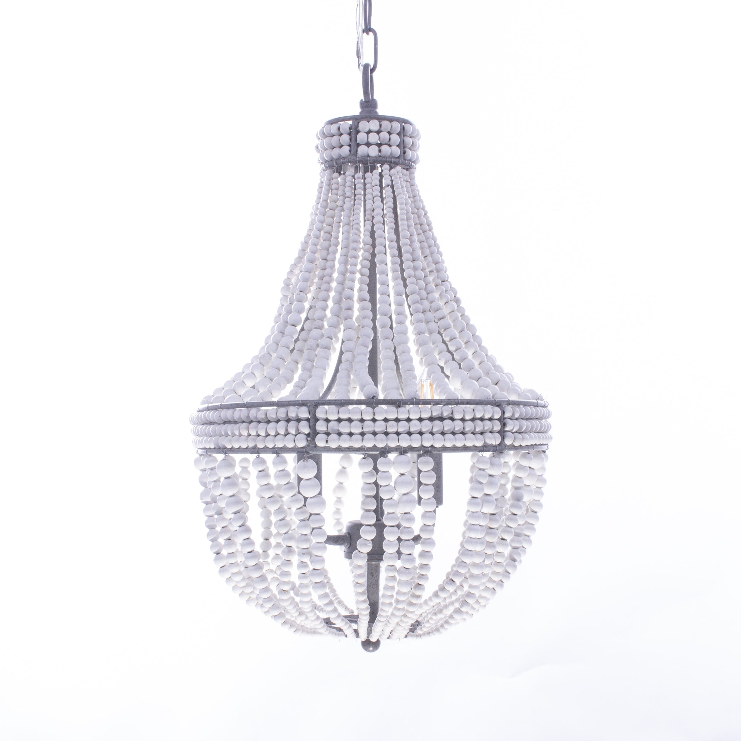 Amele Wood Beaded Chandelier - Italian Concept - Size