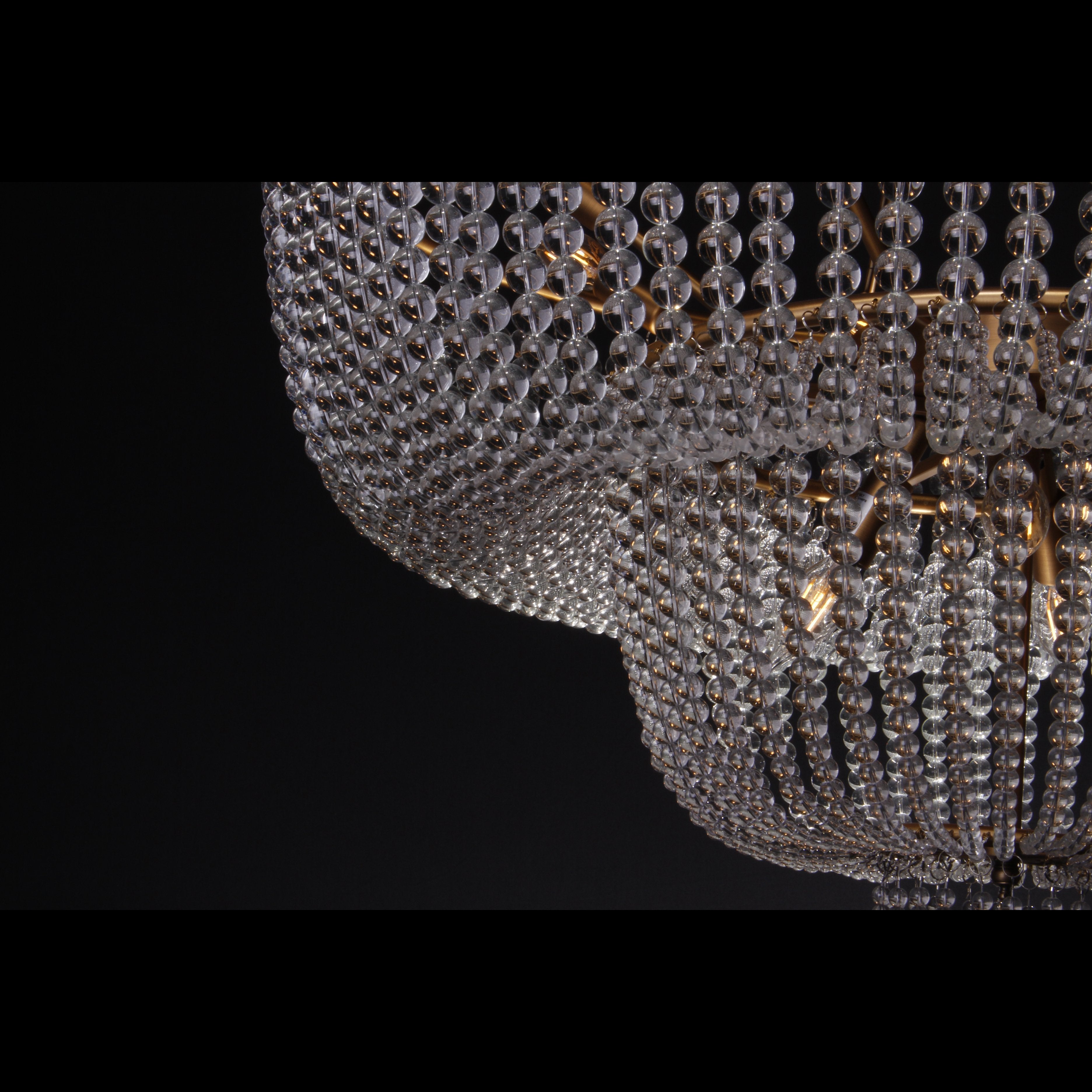 Abella 3-Tier Beaded Crystal Chandelier - Italian Concept -