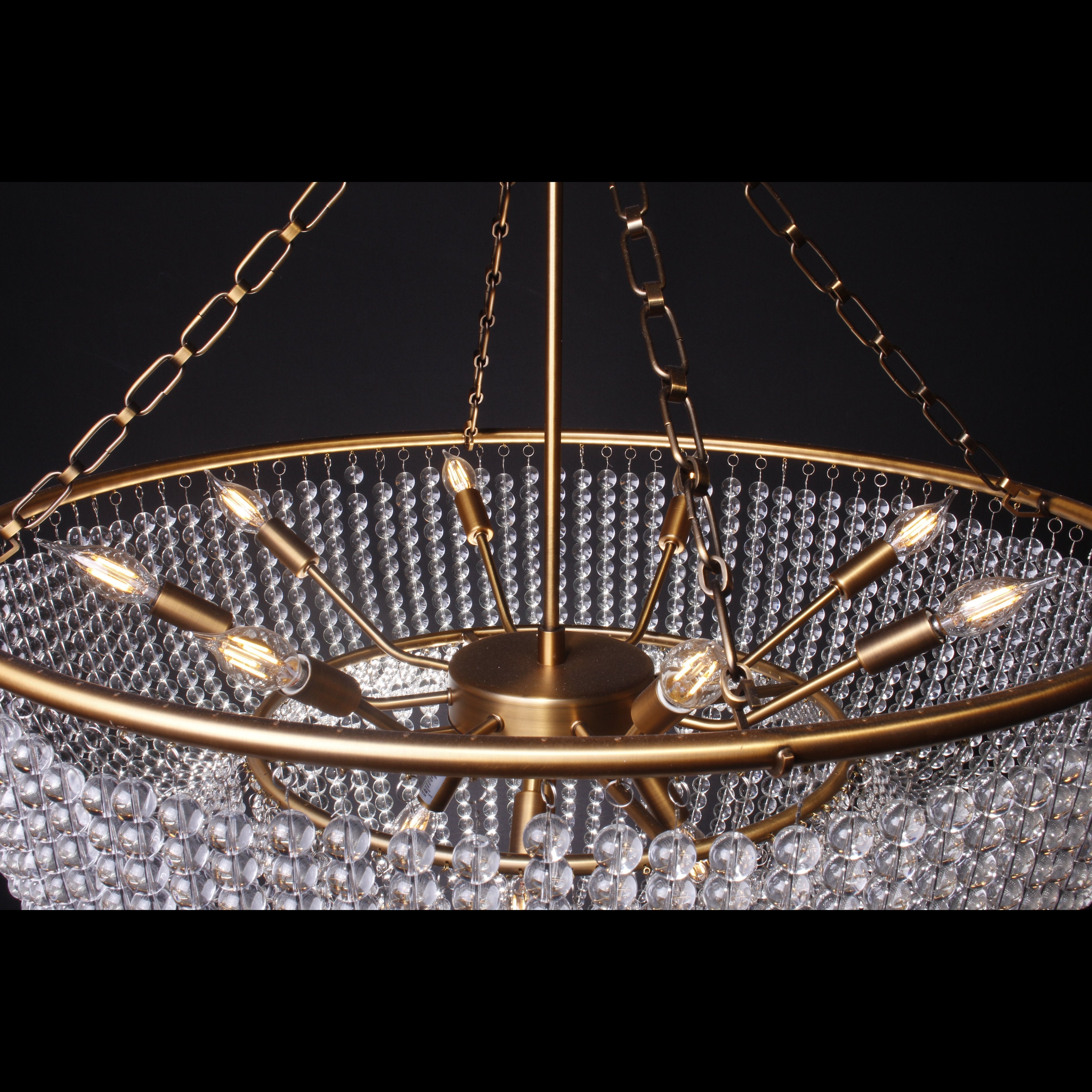 Abella 3-Tier Beaded Crystal Chandelier - Italian Concept -