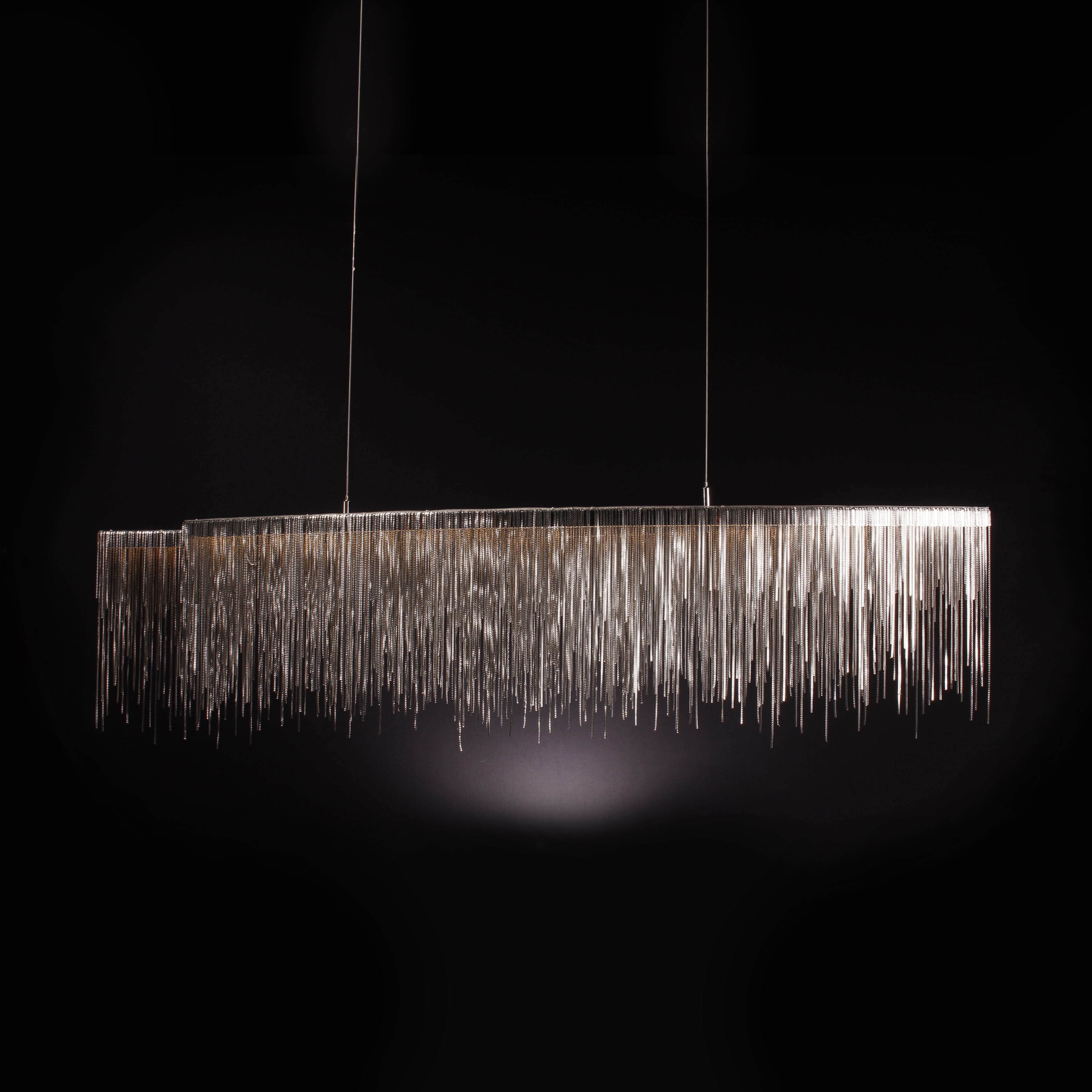 Villa Je Suis Oval 59" LED Chain Chandelier - Italian Concept