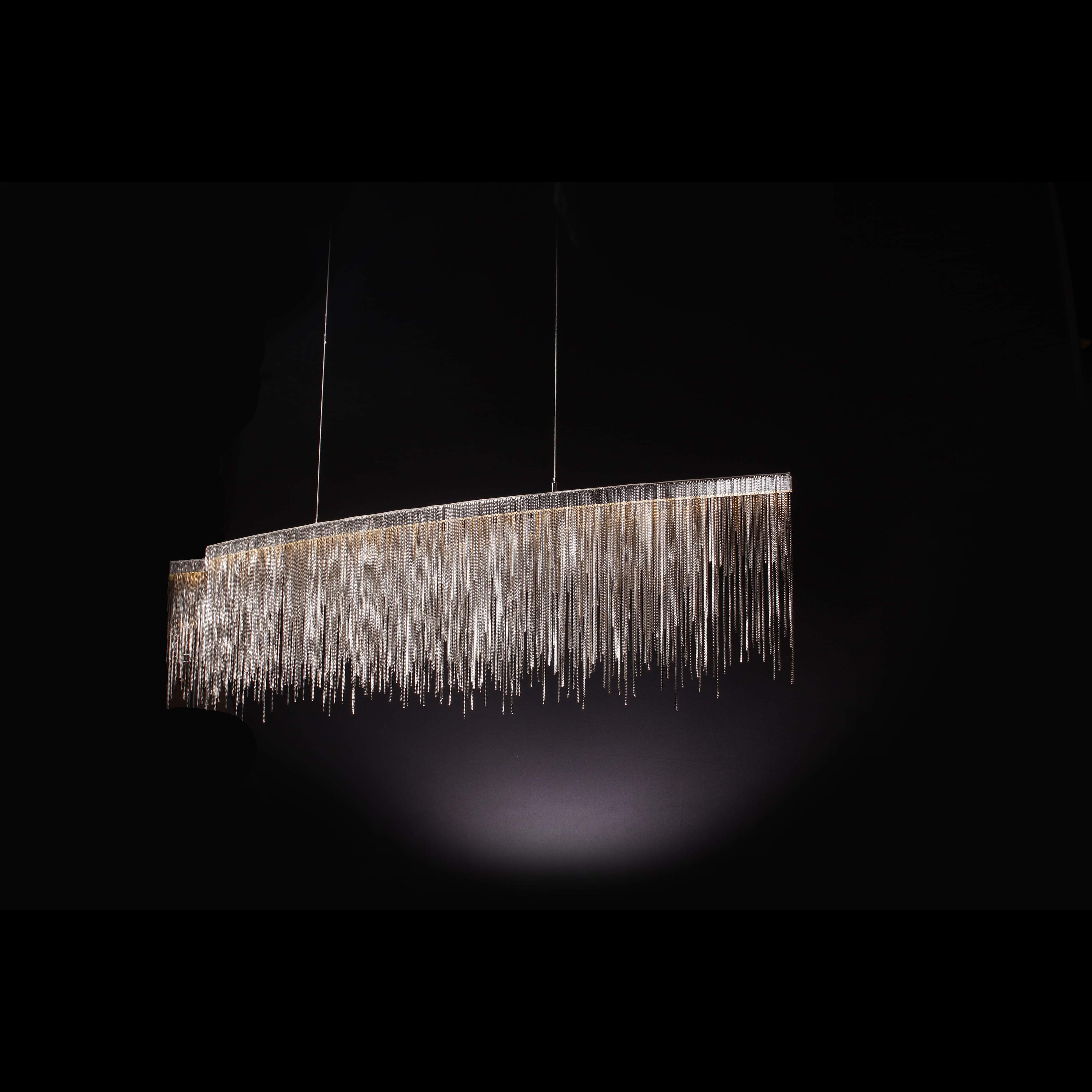 Villa Je Suis Oval 59" LED Chain Chandelier - Italian Concept